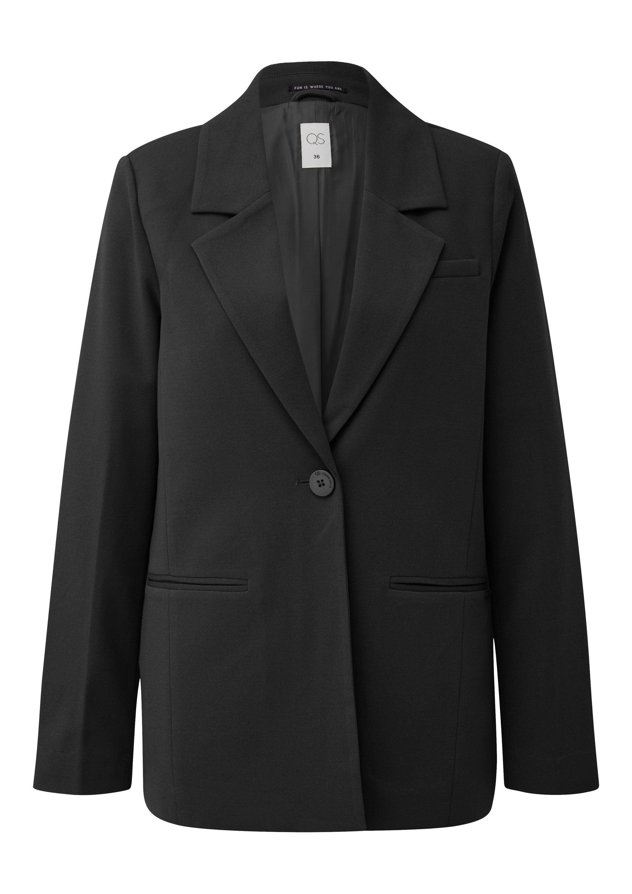 QS Jackenblazer Indoor-Blazer (1-tlg) günstig online kaufen