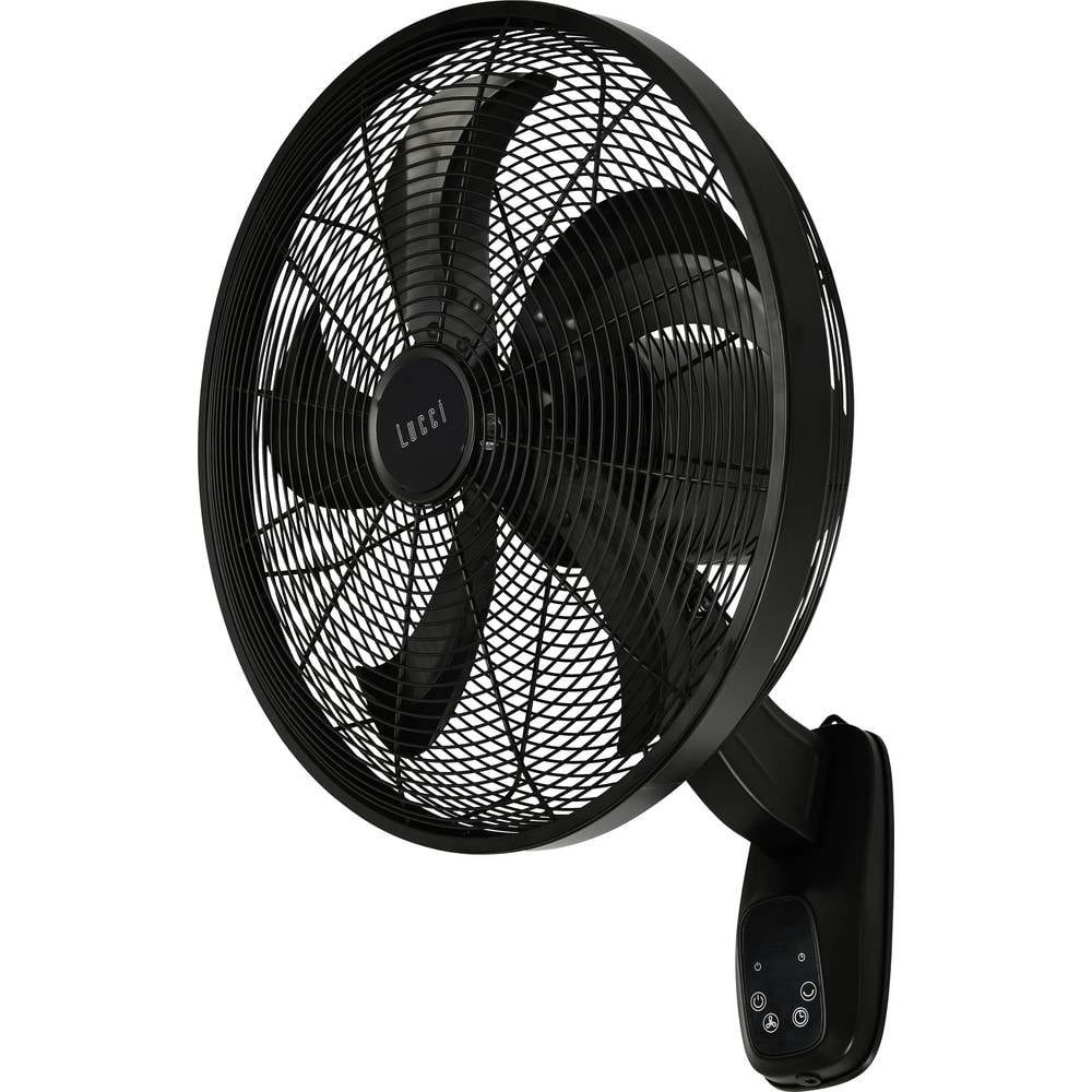 Lucci air Bodenventilator Glide DC WV Schwarz Wandventilator 36 W Schwarz 21326749