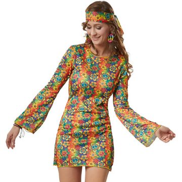 dressforfun Hippie-Kostüm Frauenkostüm Rebellische Hippie Frau