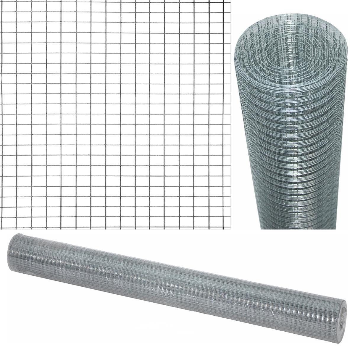 nanook Kleintierkäfig Volierendraht verzinkt 10 m x 1 m