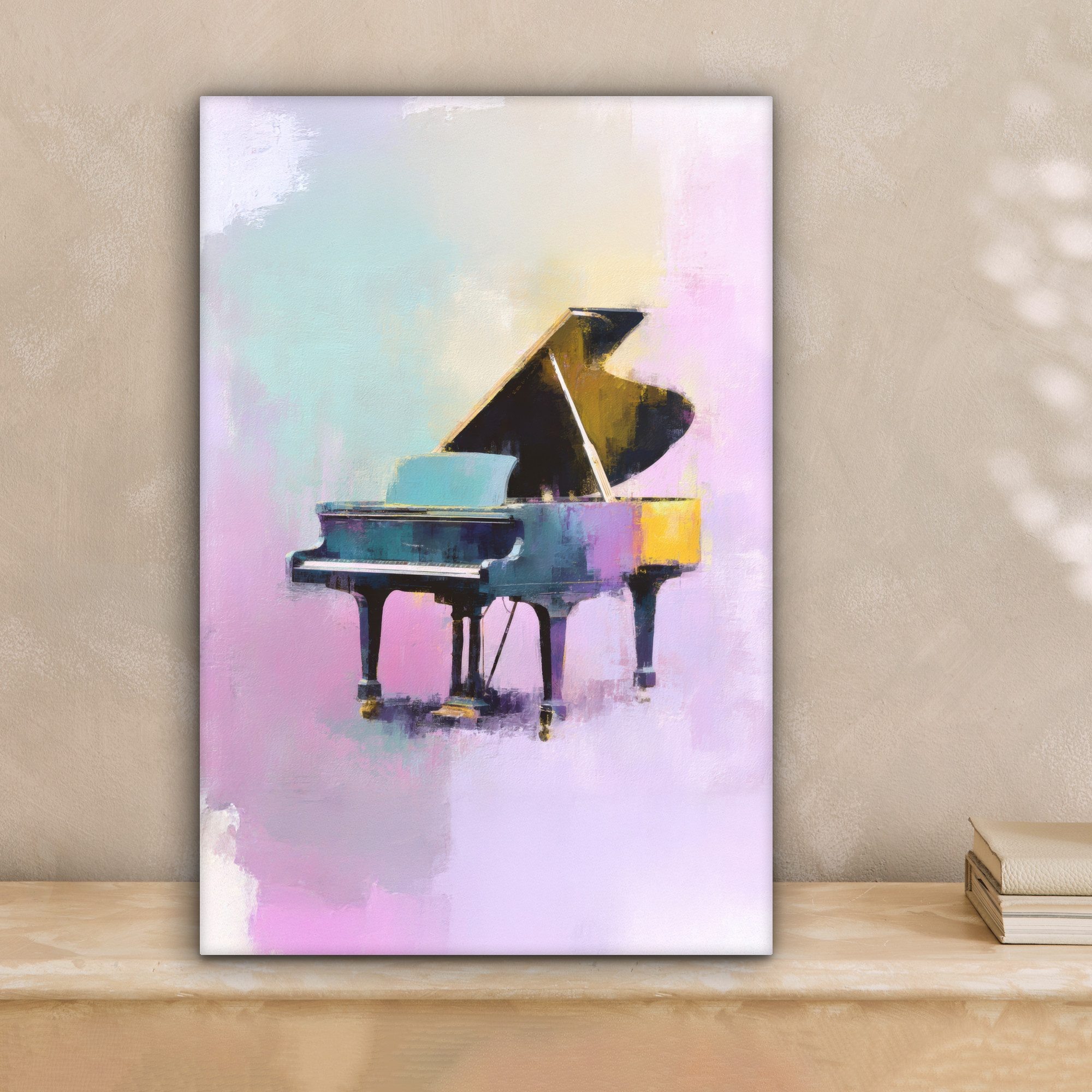 OneMillionCanvasses® Leinwandbild Klavier - Pastell - günstig online kaufen