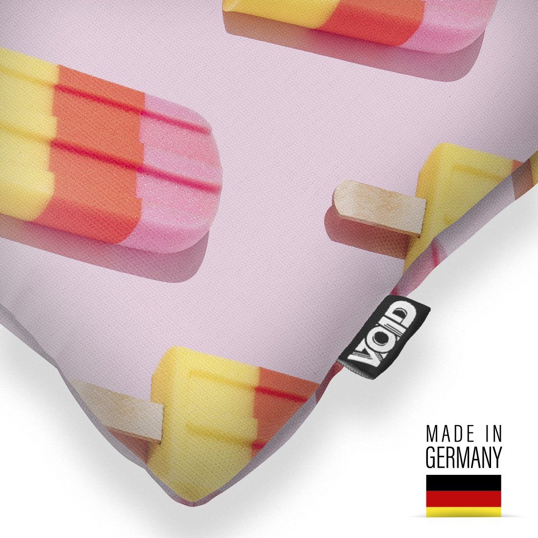 Reise Schwimmen Party Süß Rosa VOID Baden Bar Pool Stück), Kissenbezug, Urlaub Italien Sofa-Kissen Baden Stiel Kinder Wassereis Eiscreme (1 Beach Schwimmbad