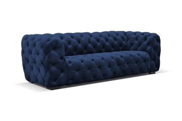 Fun Möbel Sofa Sofa Designer-Sofa NATALIE 4-Sitzer in Stoff, 1 Teile, Rundumbezug