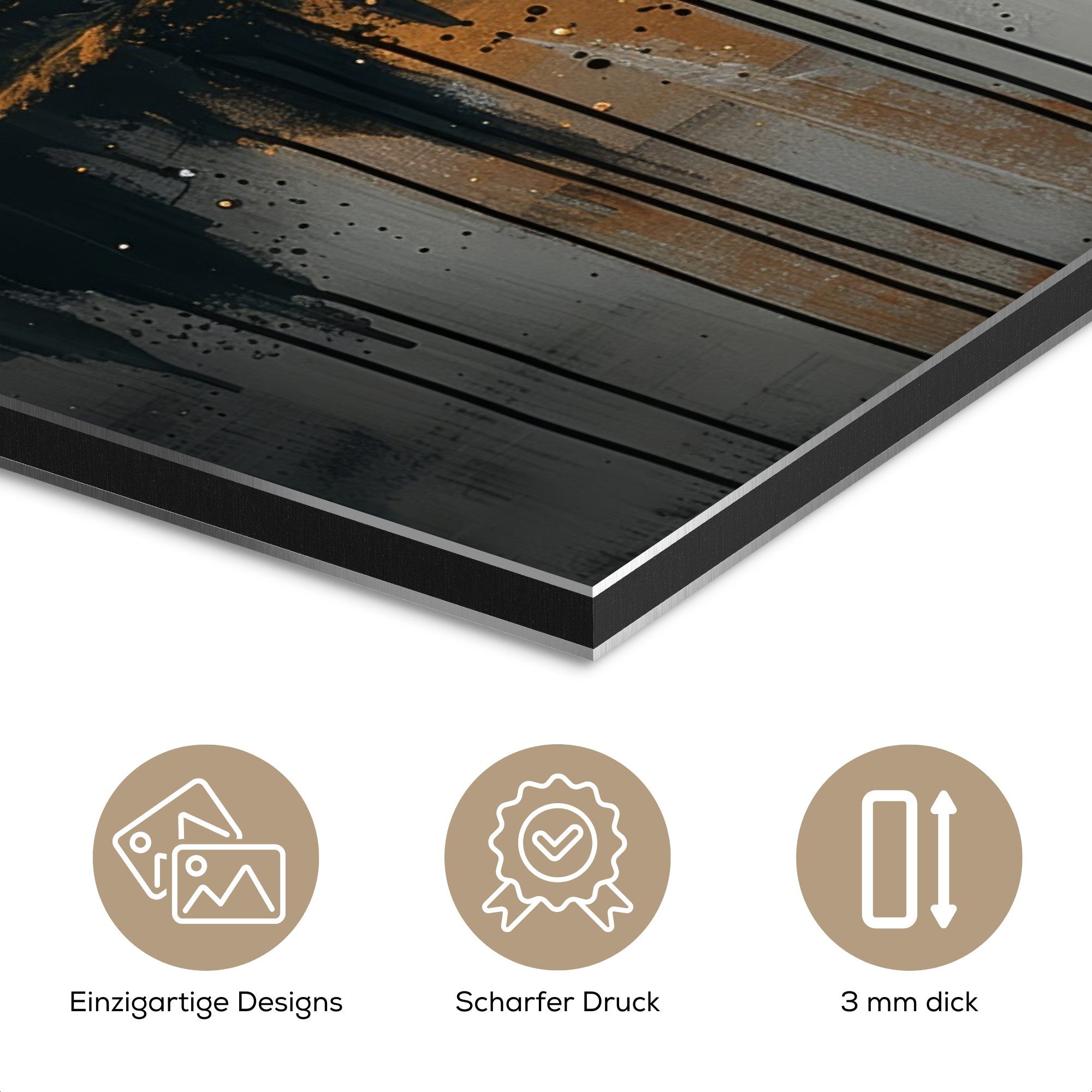 MuchoWow Metallbild Natur - Abstrakt - günstig online kaufen