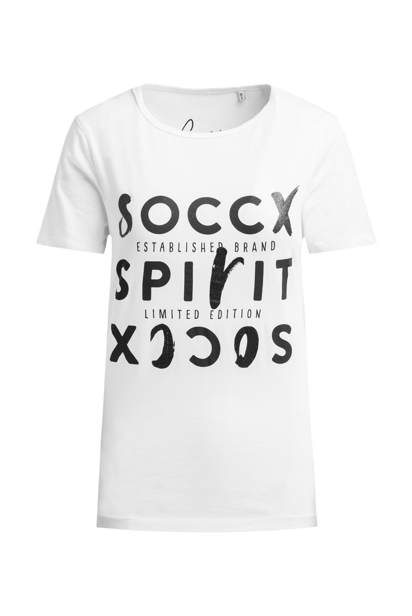 SOCCX Kurzarmshirt aus Baumwolle günstig online kaufen