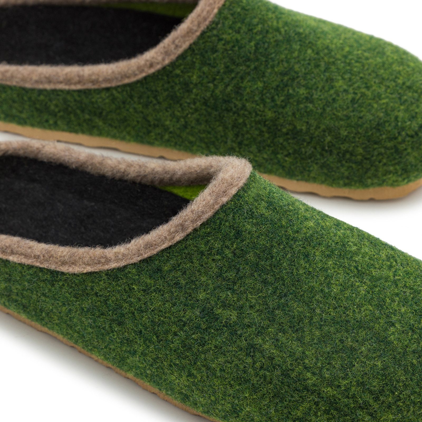 Pantoffelmann Filzclogs mit Fußbett Filzhausschuhe Herren Damen Filz Clog Hausschuhe Hausschuh (1 Paar) hoher Tragekomfort, angenehme Passform