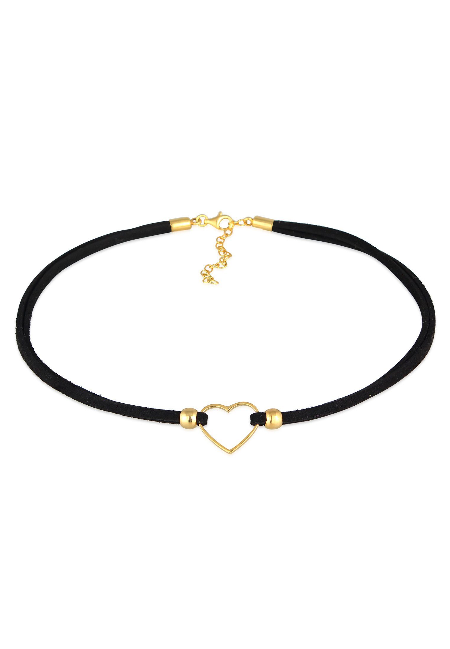 Elli Choker Choker Herz Halsband Schwarz günstig online kaufen