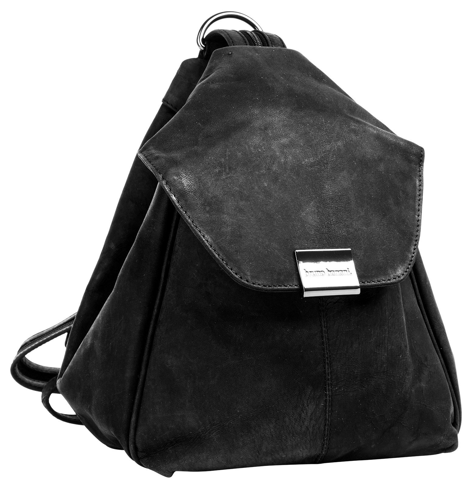 Cityrucksack, Leder schwarz Bruno echt Banani