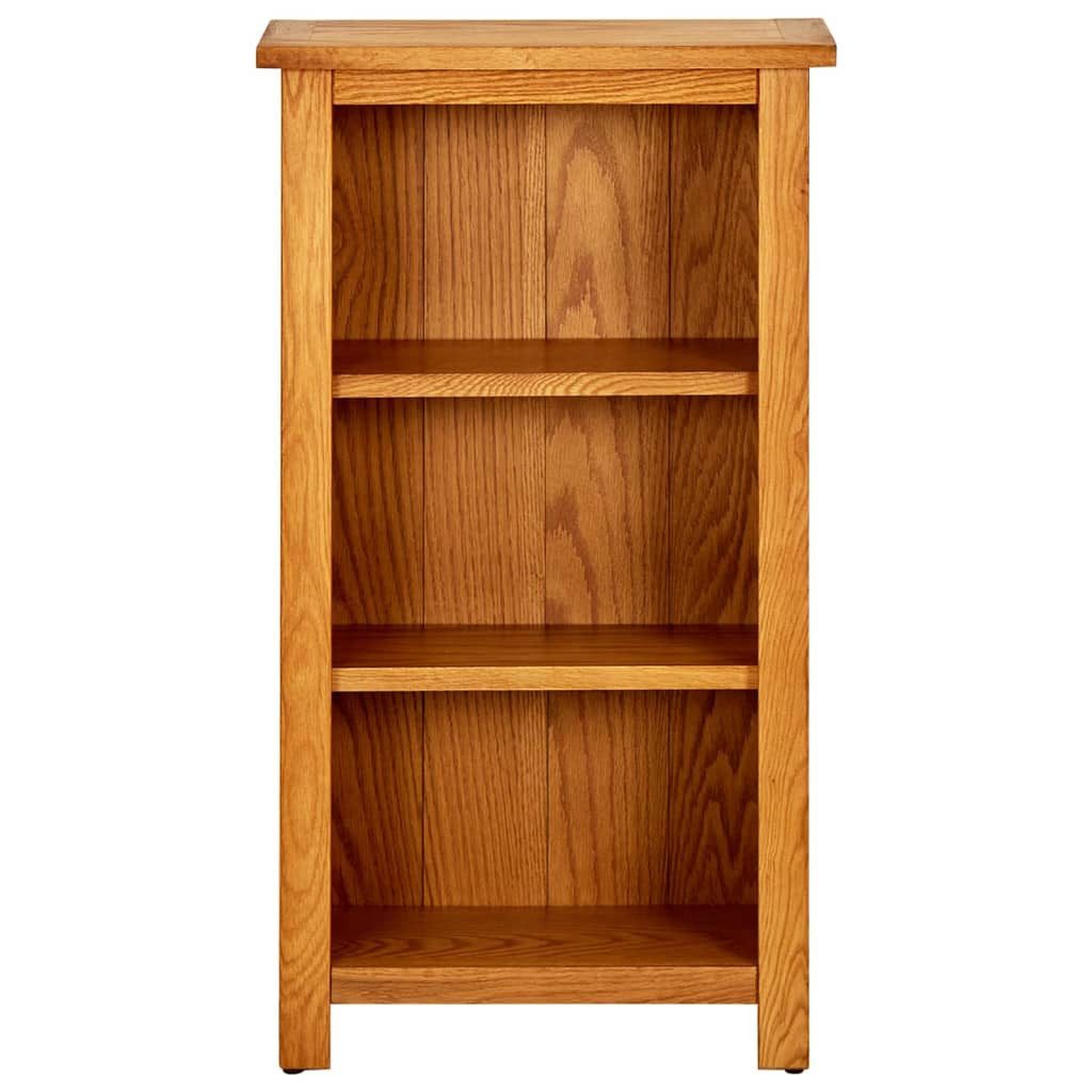vidaXL Bücherregal, Buchregal 45x22,5x82 cm Eiche Massivholz