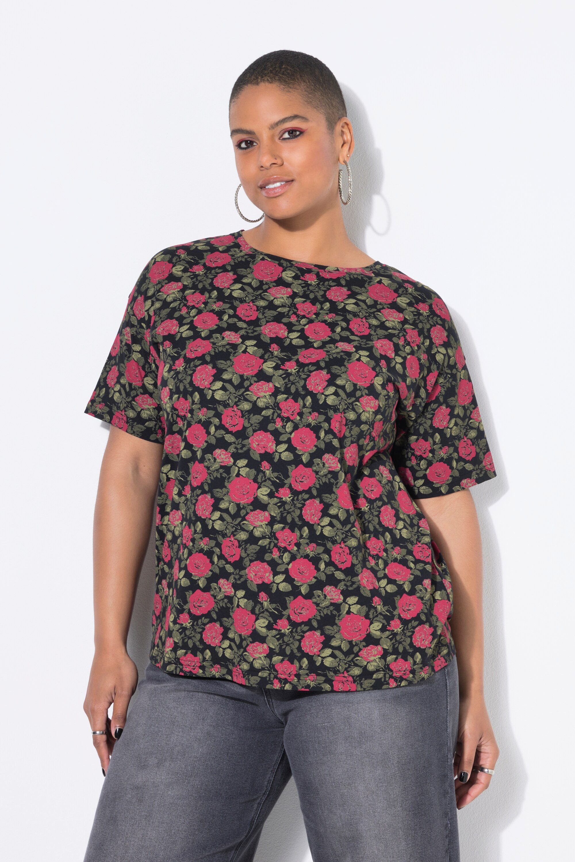 Studio Untold T-Shirt T-Shirt oversized Roses Halbarm günstig online kaufen