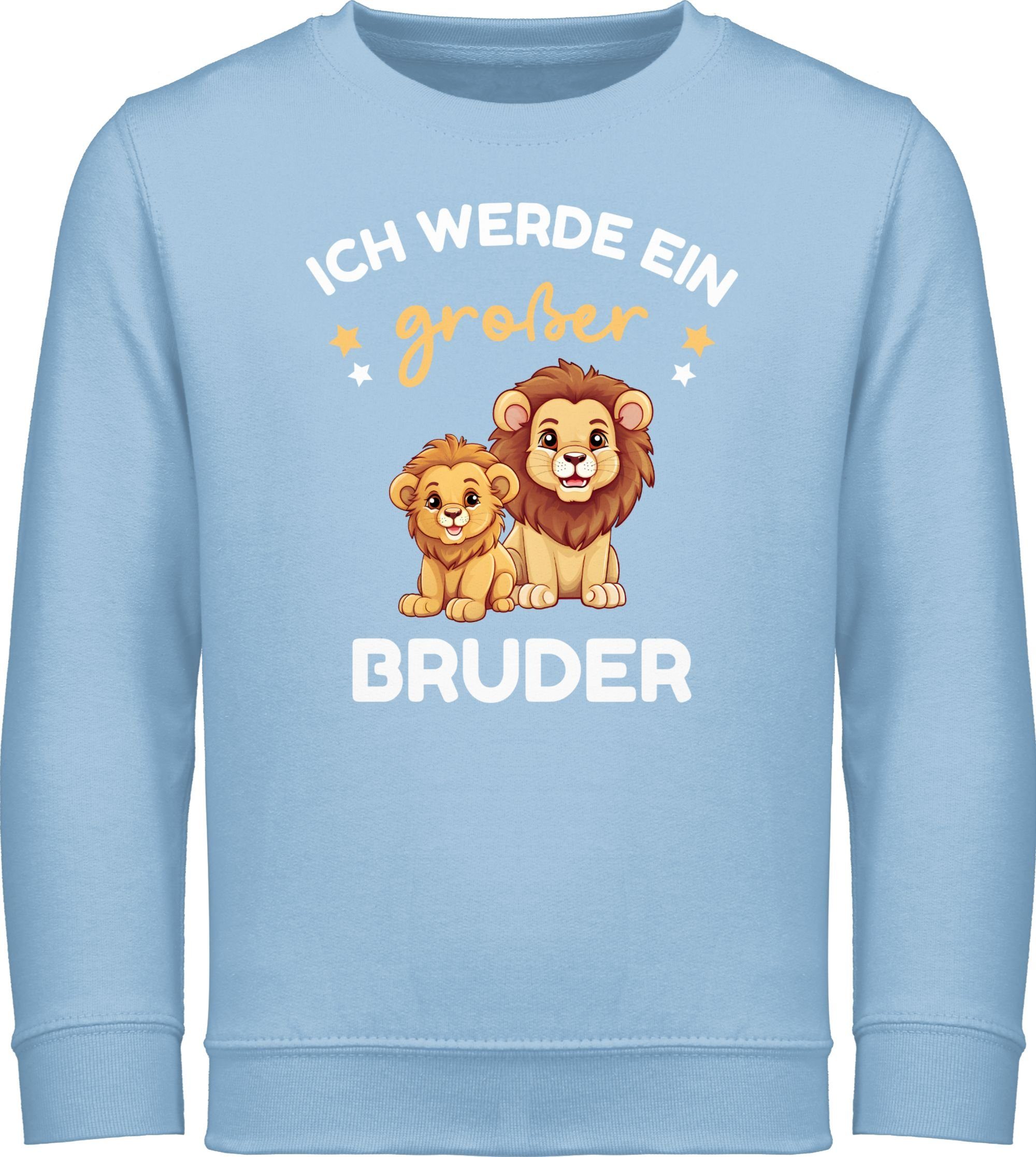 Shirtracer Sweatshirt Ich werde großer Bruder Geschenk Löwen Großer