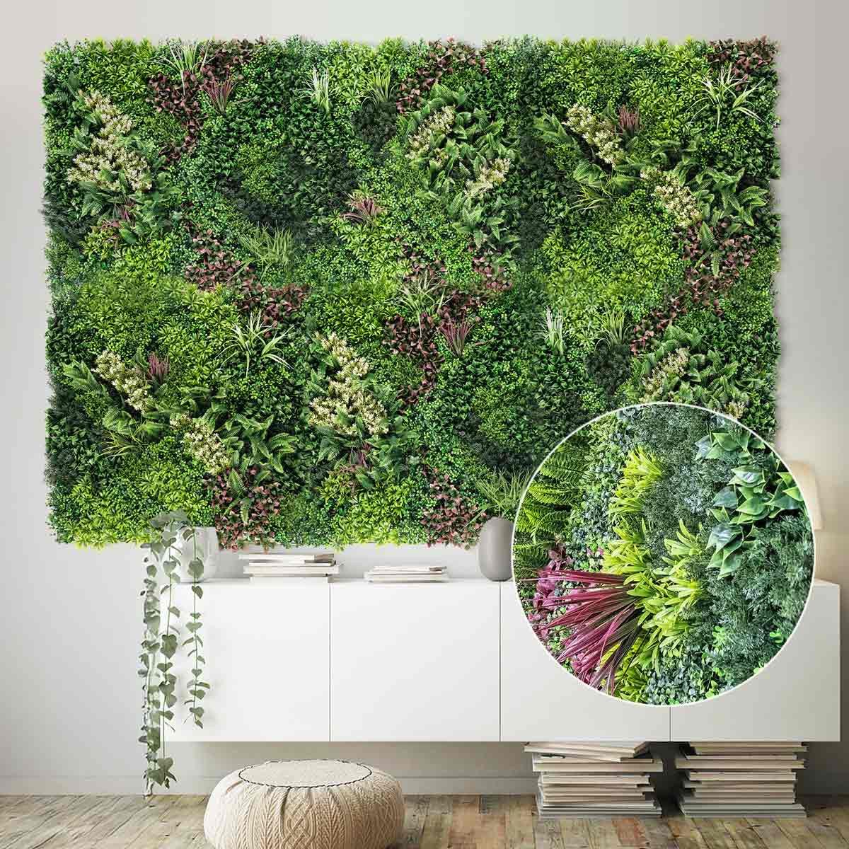 Kunstpflanze Künstliche Pflanzenwand XL Indoor & günstig online kaufen
