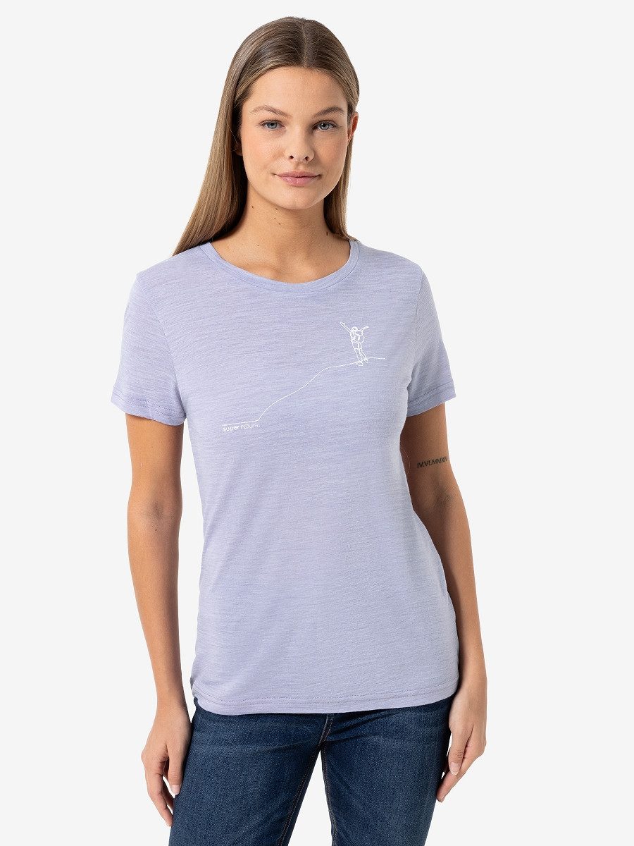 SUPER.NATURAL Print-Shirt Merino T-Shirt W GIPFELGLÜCK günstig online kaufen