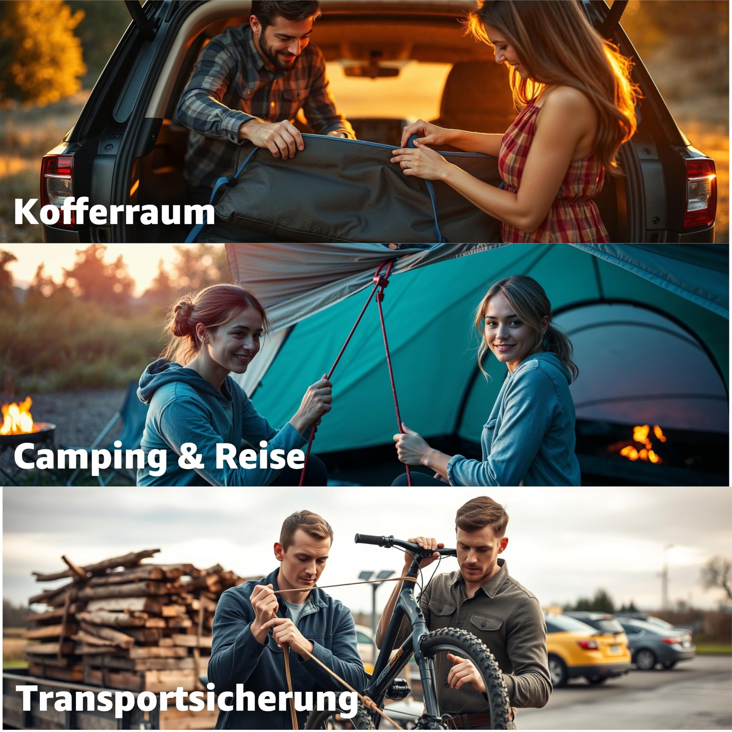 toolmate® Spanngurt 10er Expander mit Haken - Extra Starke Spanngummis - Gepäckspanner (10er Set, 10-St., 10-teilig) stabiler Gepäckspanner, zuverlässiges Transportzubehör