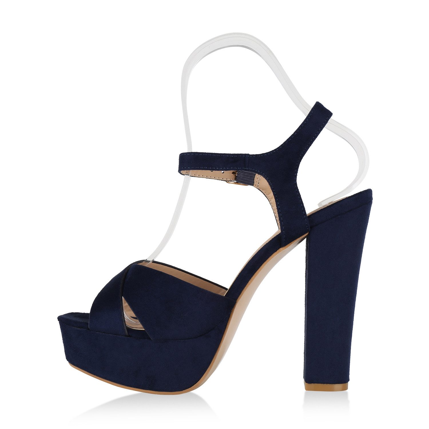 VAN HILL 826179 Plateausandaletten Damen Plateau Sandaletten Blcokabsatz Hi günstig online kaufen