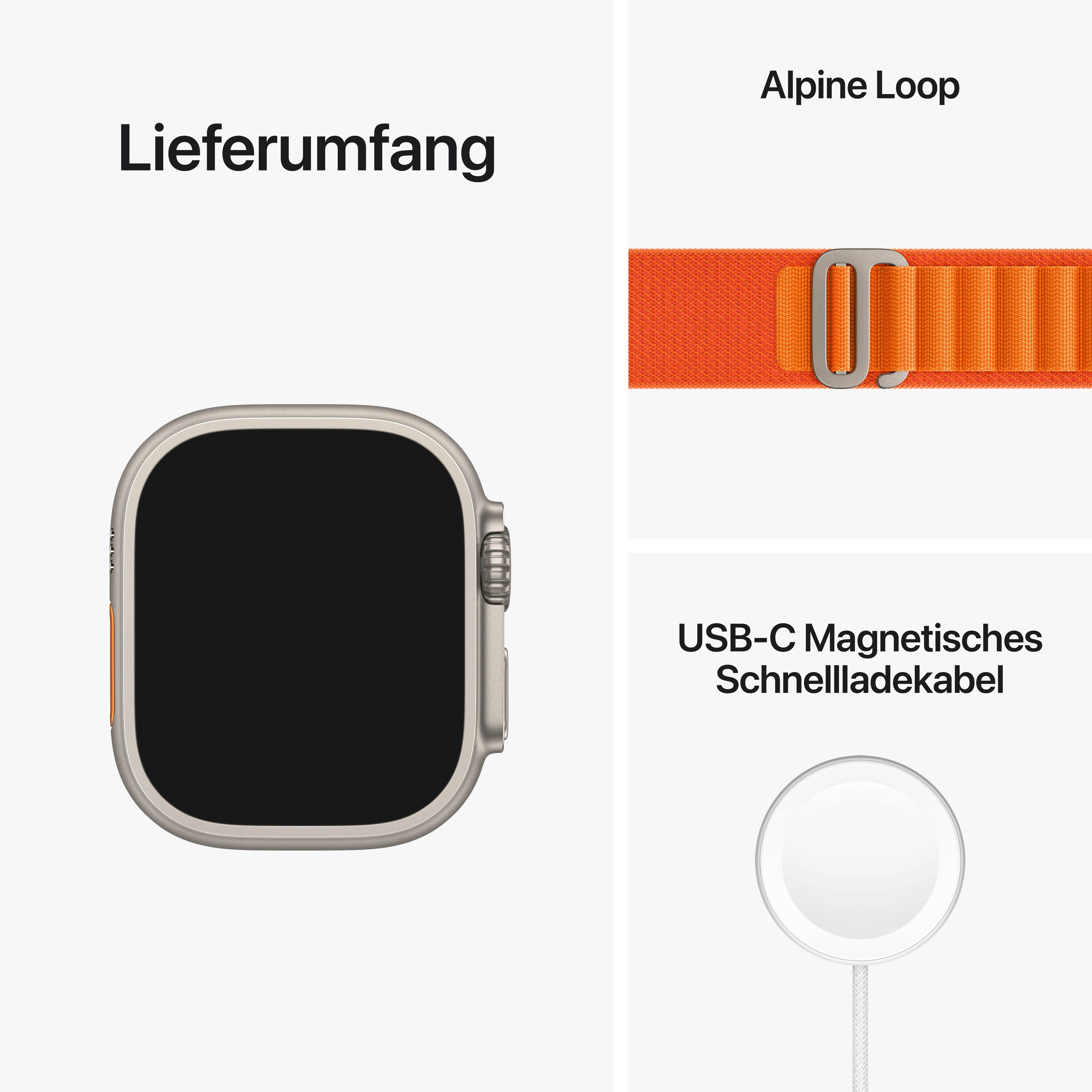 Apple Watch Ultra GPS 49mm Gemacht + Orange Alpine S Cellular Alpine S extreme Anforderungen Watch, für