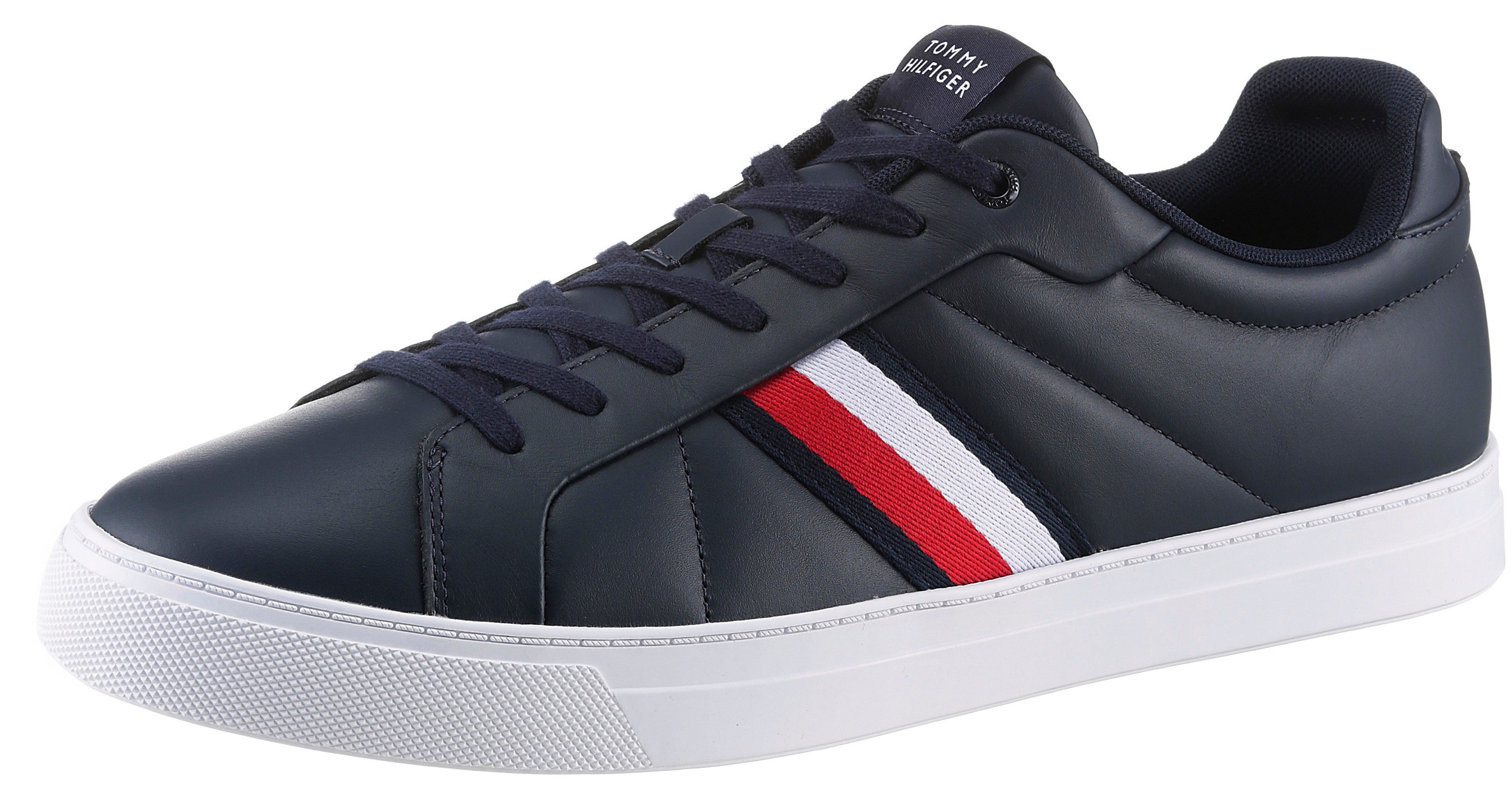 Tommy Hilfiger ICON COURT LTH STRIPES Sneaker, Schnürschuh, Freizeitschuh, günstig online kaufen