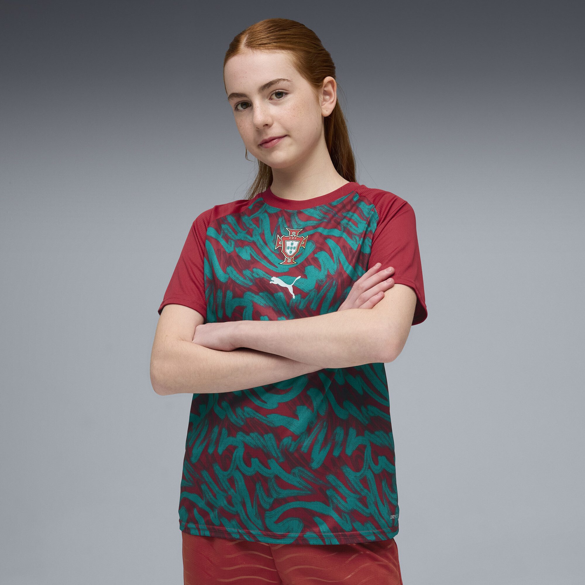 PUMA Trainingsshirt Portugal Aufwärmtrikot Jugendliche