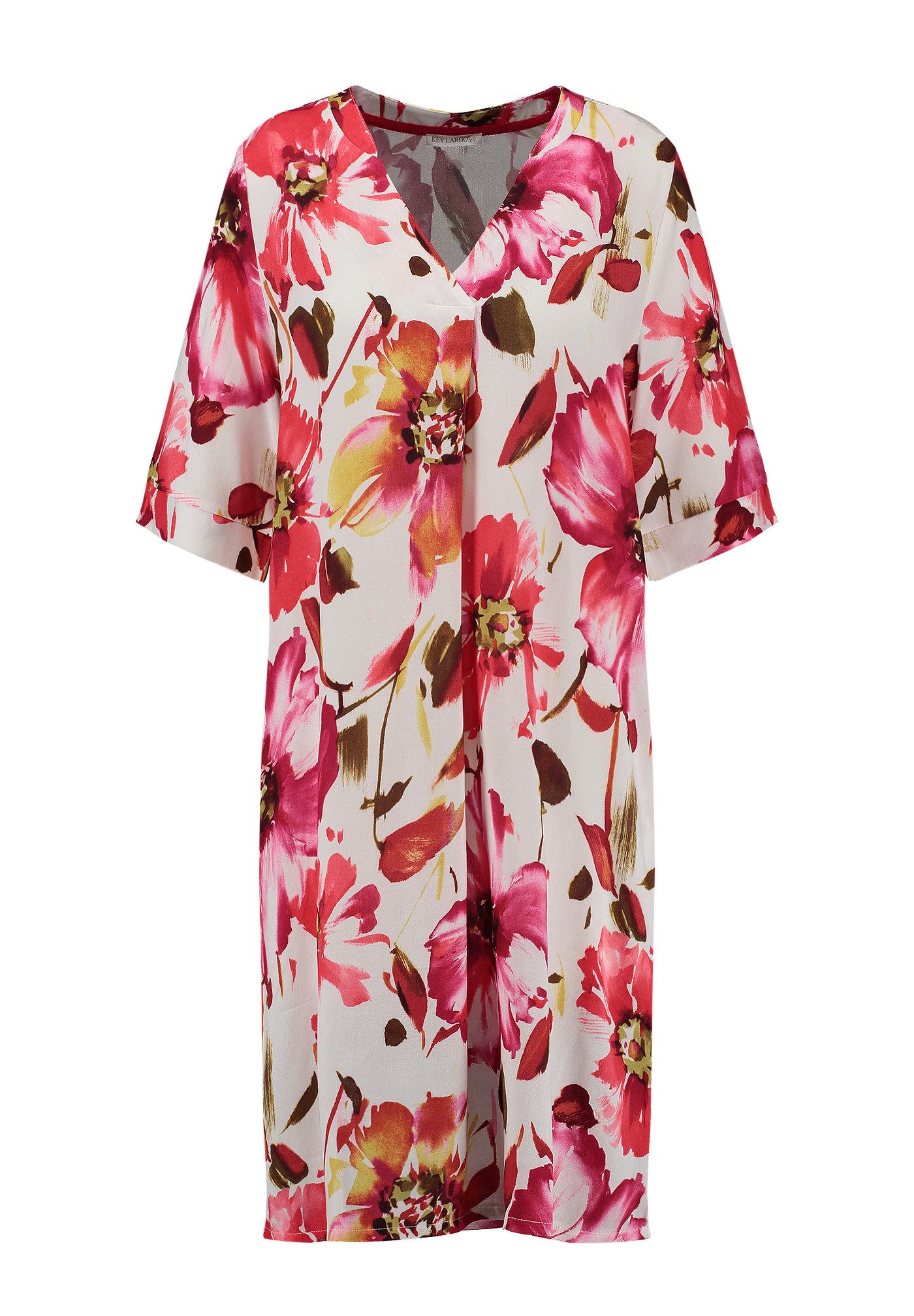 Key Largo Druckkleid WD YARD v-neck (1-tlg)