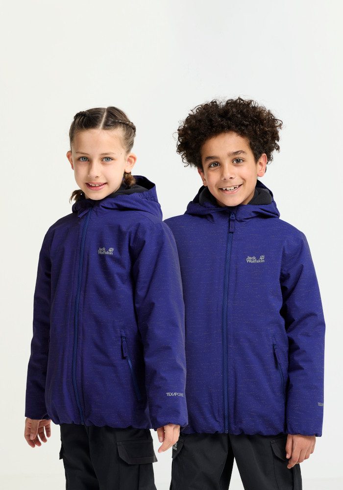 Jack Wolfskin Outdoorjacke GO GLOW JKT K Winterjacke für Kinder, wasserdicht, warm