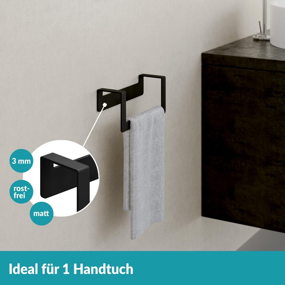 WEISSENSTEIN Handtuchring Handtuchhalter ohne Bohren