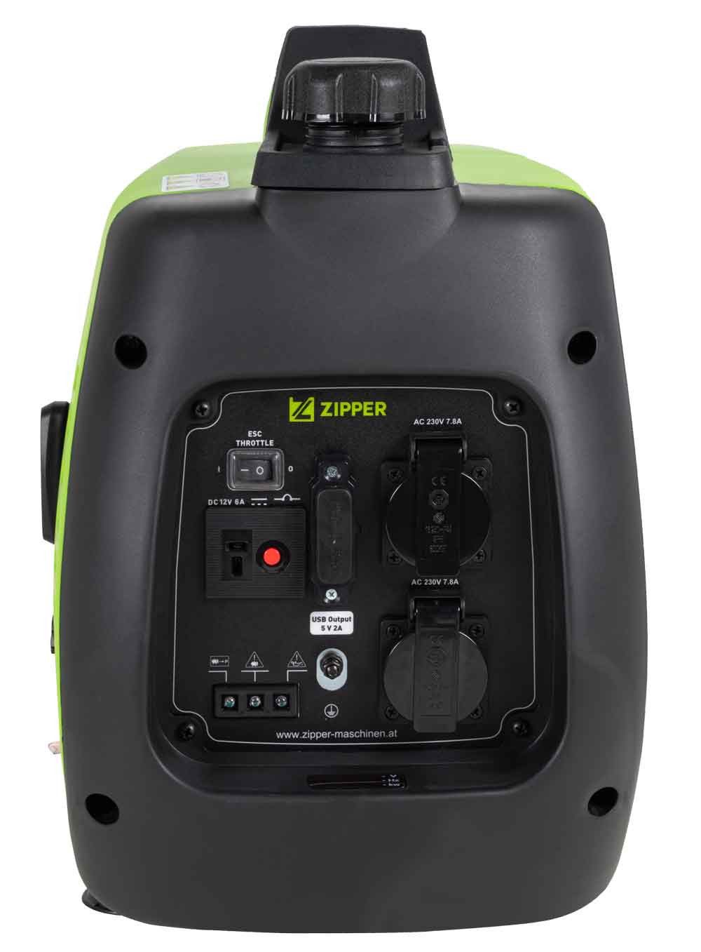 ZIPPER Stromerzeuger, 2,3 in kW, INVERTER Technologie – für sensible Geräte (Computer, etc)