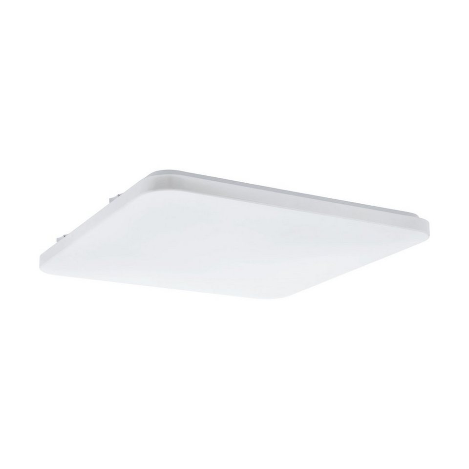 EGLO LED Deckenleuchte Frania, Leuchtmittel inklusive, Deckenlampe in Weiß,  Küchenlampe, Flurlampe Decke in L x B 53 cm