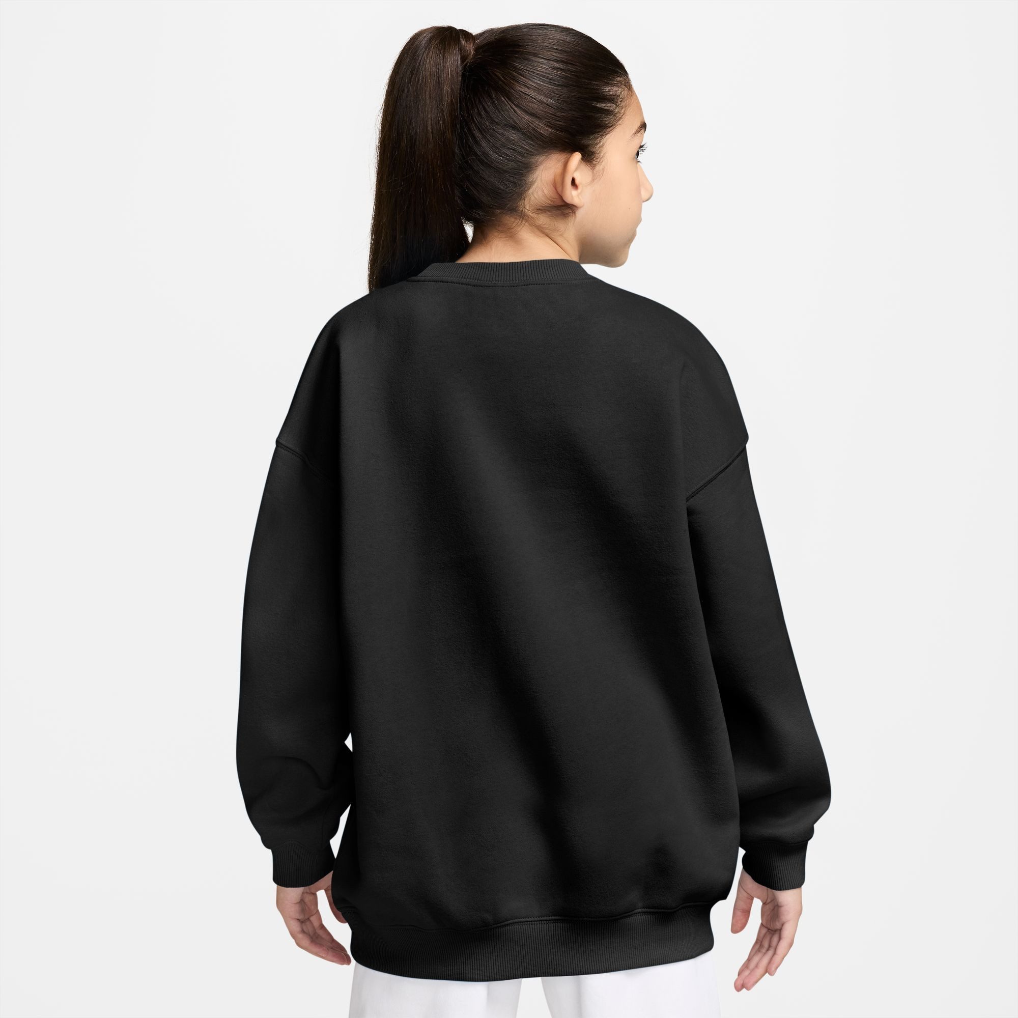 Nike Sportswear Sweatshirt G NSW STUDIO FLC OS CRW LBR für Mädchen und Jugendliche