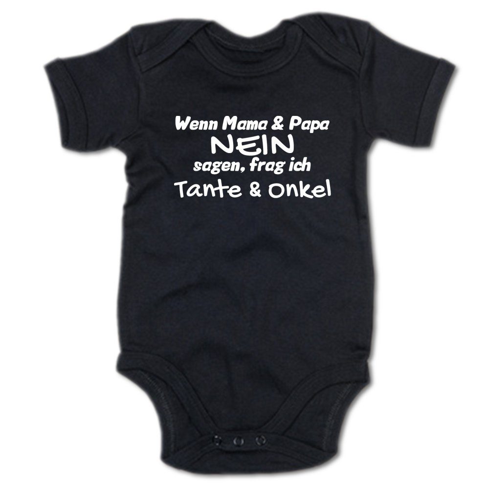 Ggraphics Kurzarmbody Baby Body Wenn Mama & Papa NEIN sagen, frag