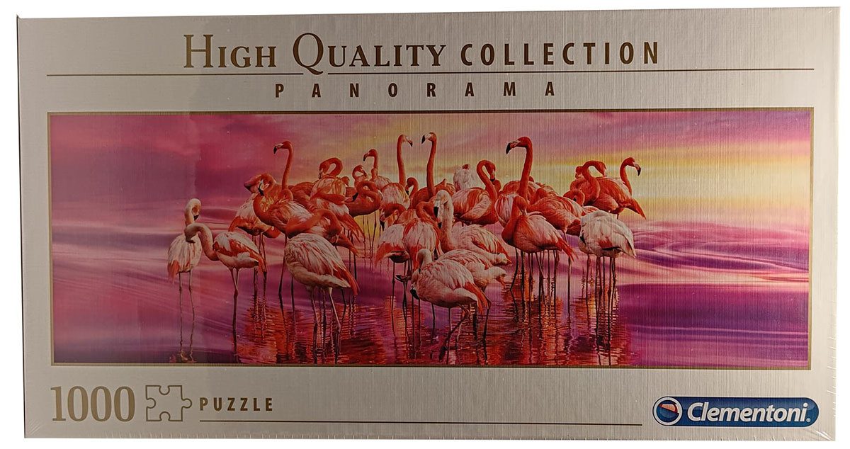 Clementoni® Puzzle Clementoni 39427 High Quality Collection Tanz der Flamingos Panorama, 1000 Puzzleteile