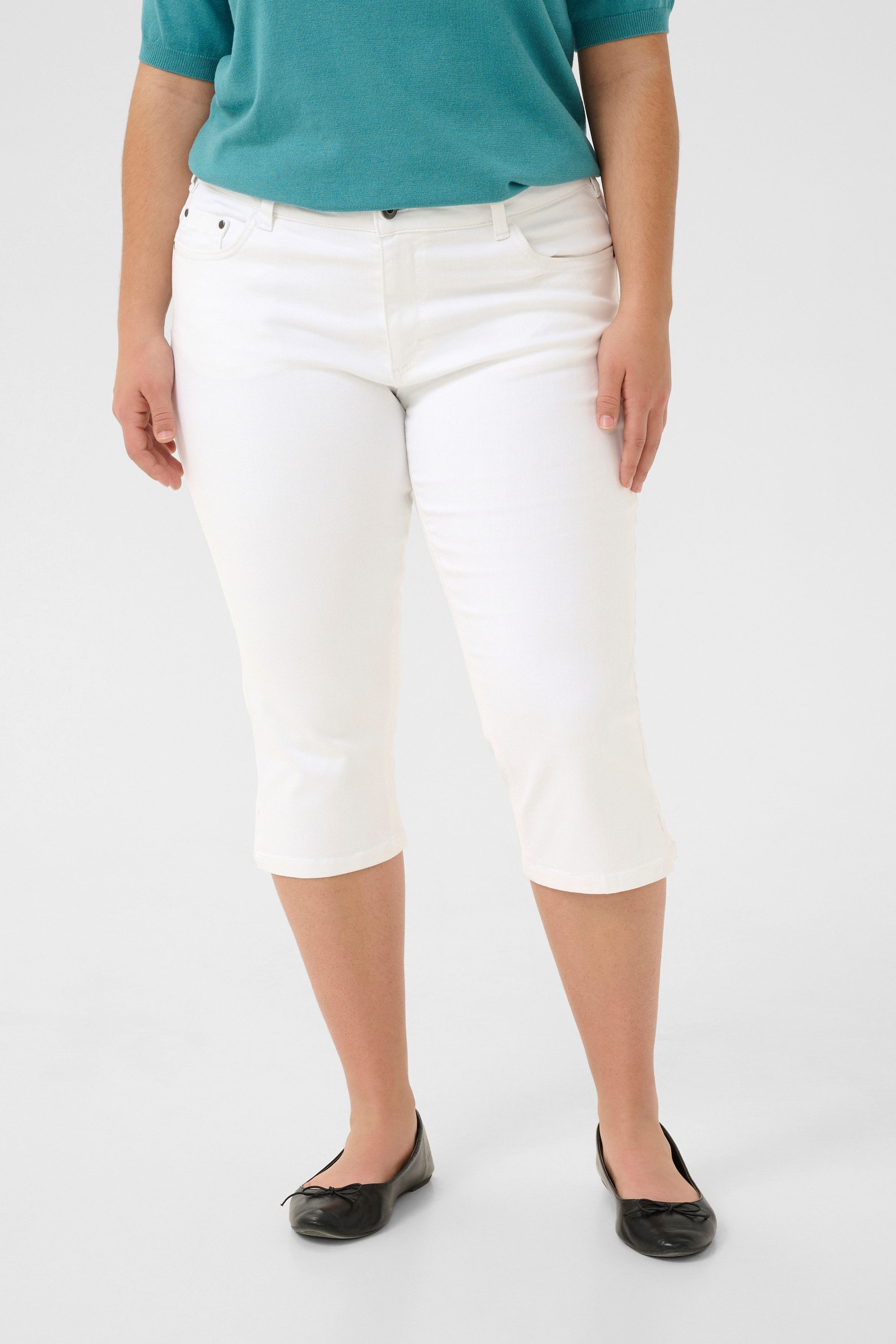 KAFFE Curve Caprihose Denim Caprihose KCzena plus