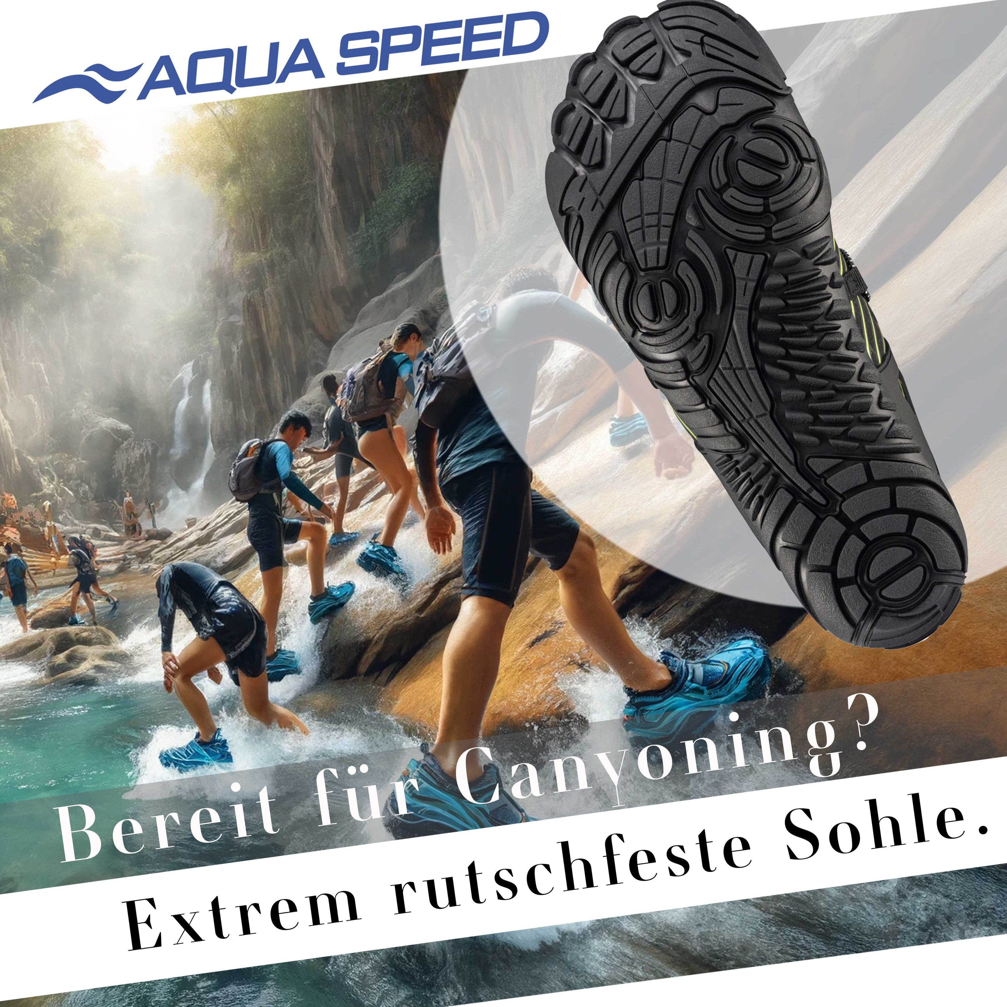 Aqua Speed Schwimmschuhe SALMO Gr. 43 – Schwarz/Grün + Handtuch Wasserschuh (Wasserschuhe mit Komfort – leicht, weich & belastbar) Schützt vor Rutschen & Reibung – Sicher bei Bewegung