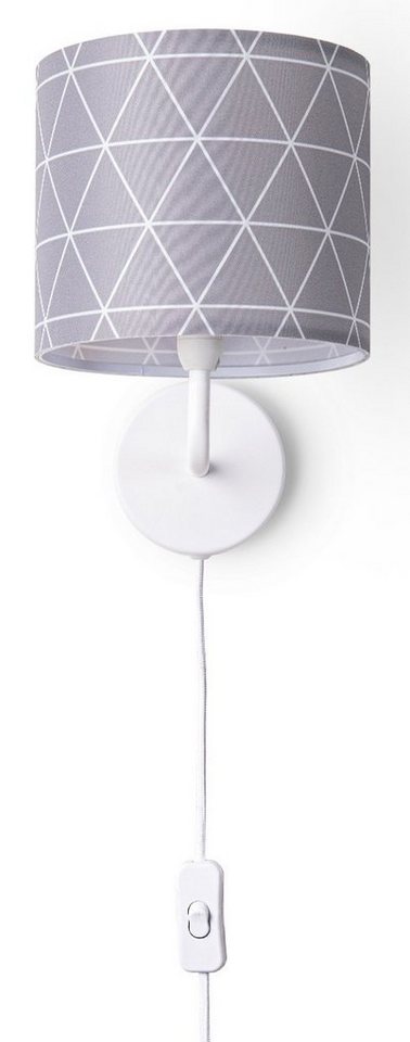 Paco Home Wandleuchte Stella 401, ohne Leuchtmittel, Stecker Flur Lampe  Wohnzimmer âˆ…18cm Skandi Stil Kabel 3m E14