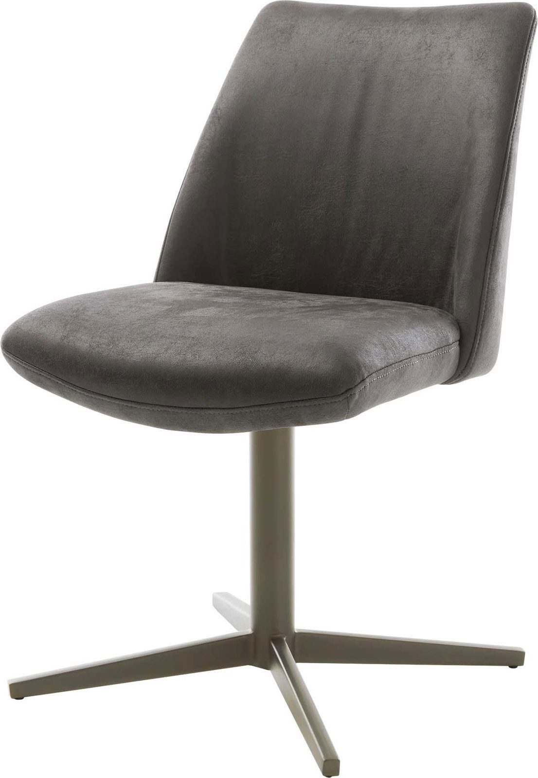 DELIFE Polsterstuhl Elso-Flex, Fußkreuz Effektfinish Titan günstig online kaufen