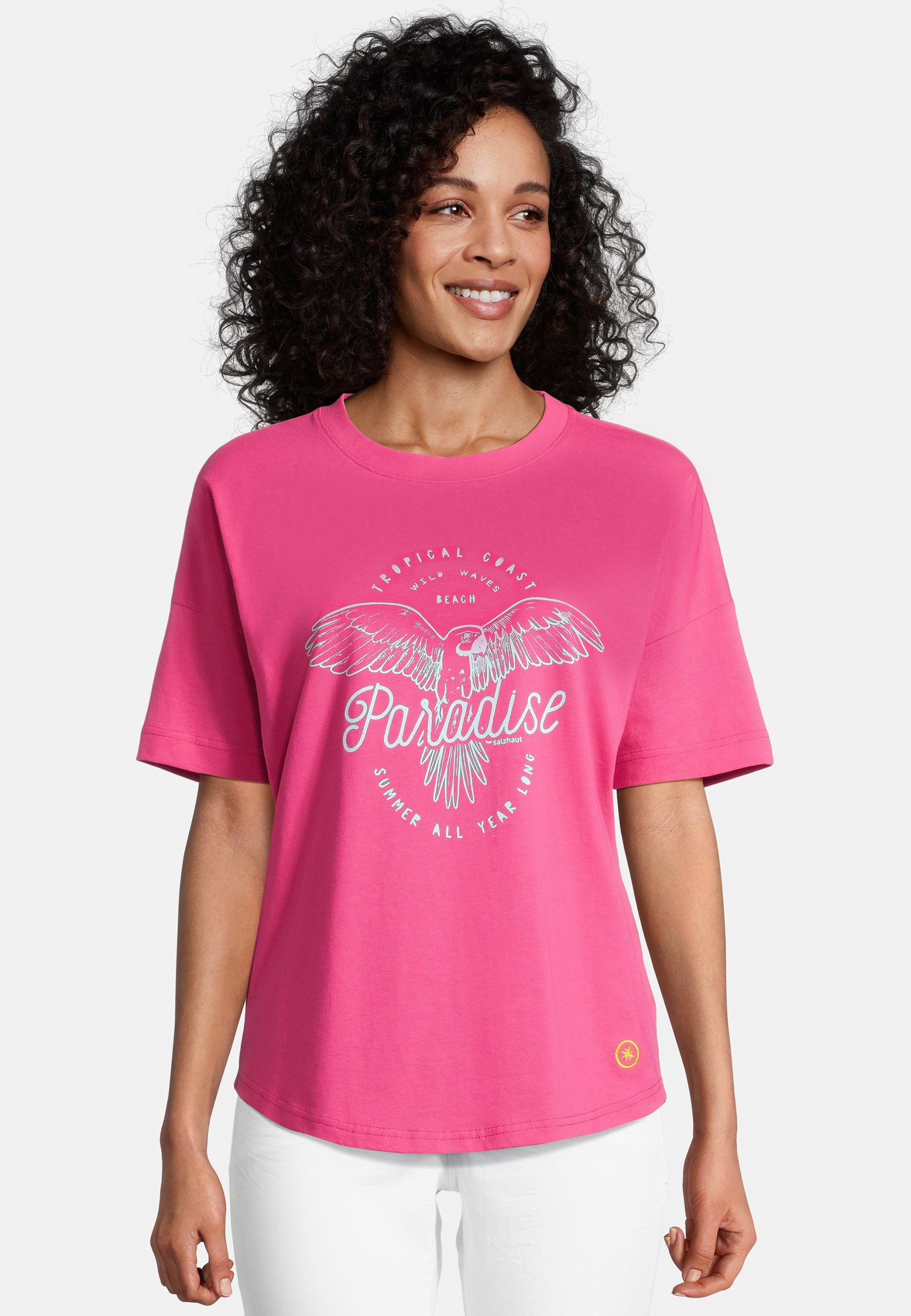 salzhaut T-Shirt FIPSIE Paradise Damen normale Passform T-Shirt mit Wow-Fak günstig online kaufen