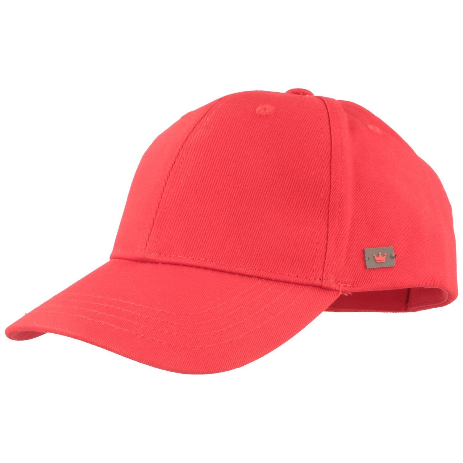 Balke Baseball Cap Einfarbige Baumwoll-Baseball-Cap 100 rot