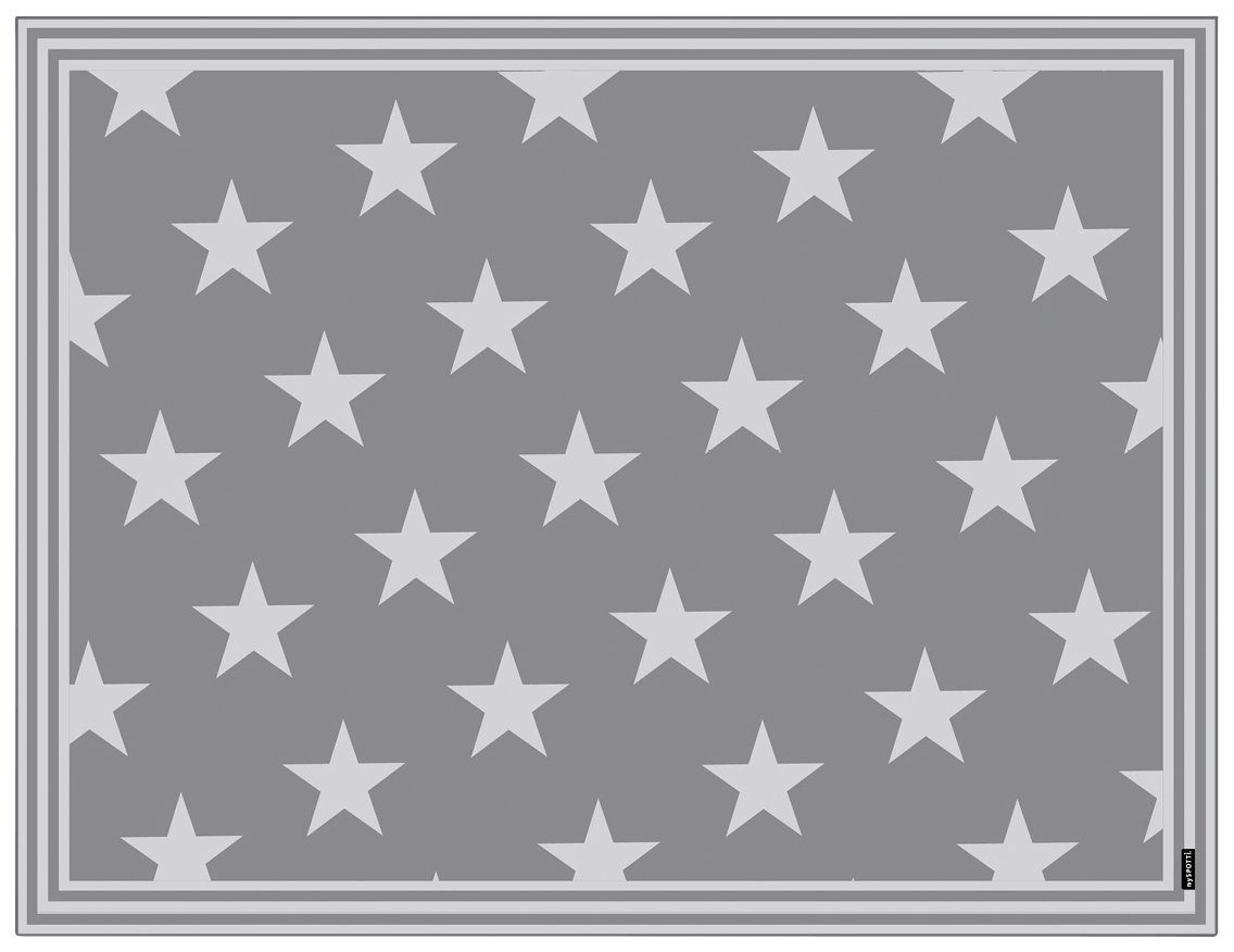 Vinylteppich Buddy Mini Star Grey, MySpotti, rechteckig, Höhe: 0,5 mm, statisch haftend | Kurzflor-Teppiche