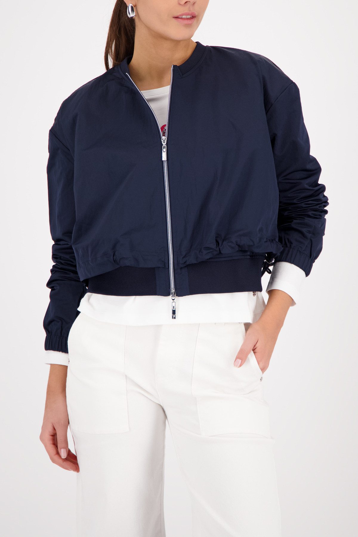 Monari Kurzjacke Regular fit mit Rundhalsausschnitt