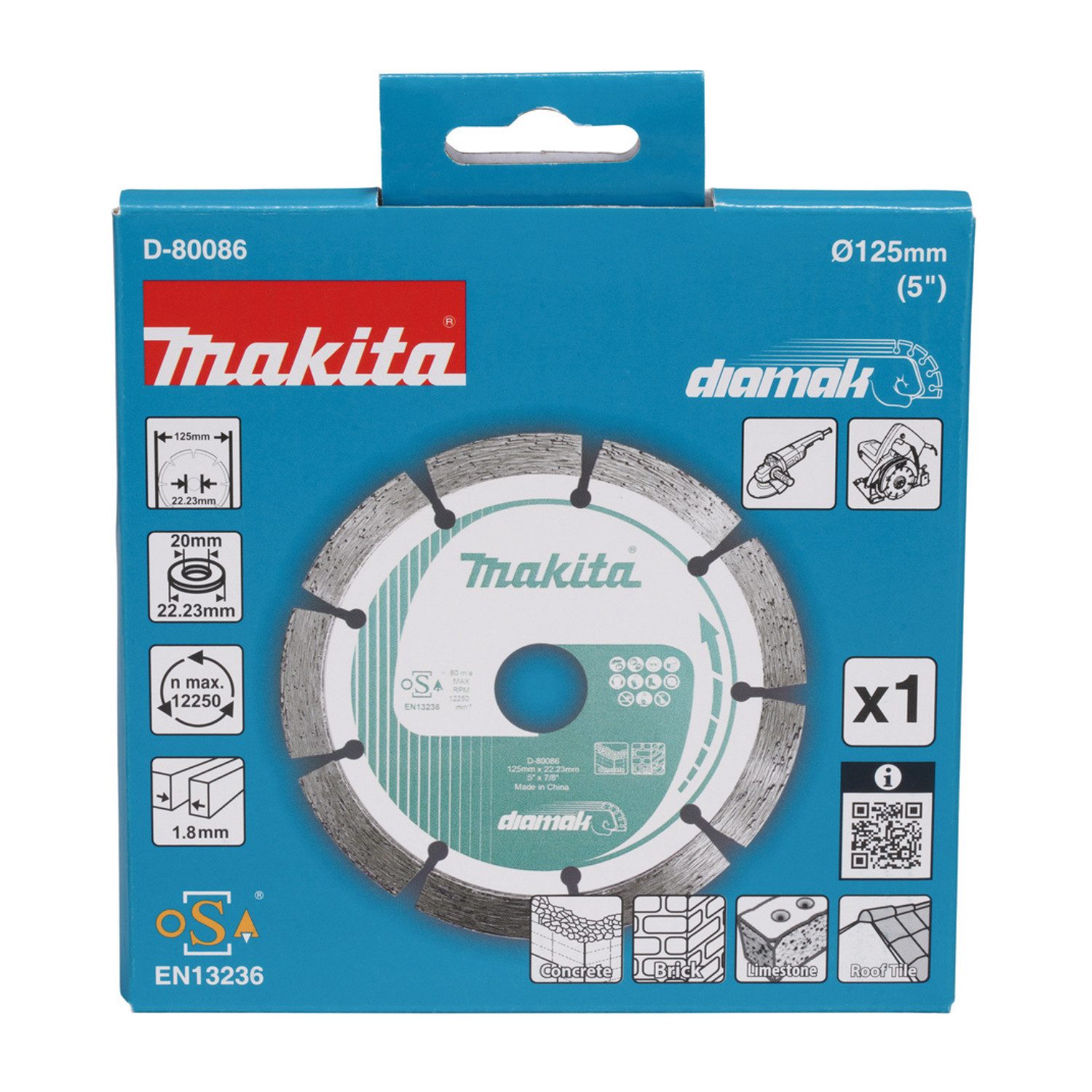 Makita Diamanttrennscheibe Makita Diamak 125mm Diamanttrennscheibe D-80086, (1-tlg)