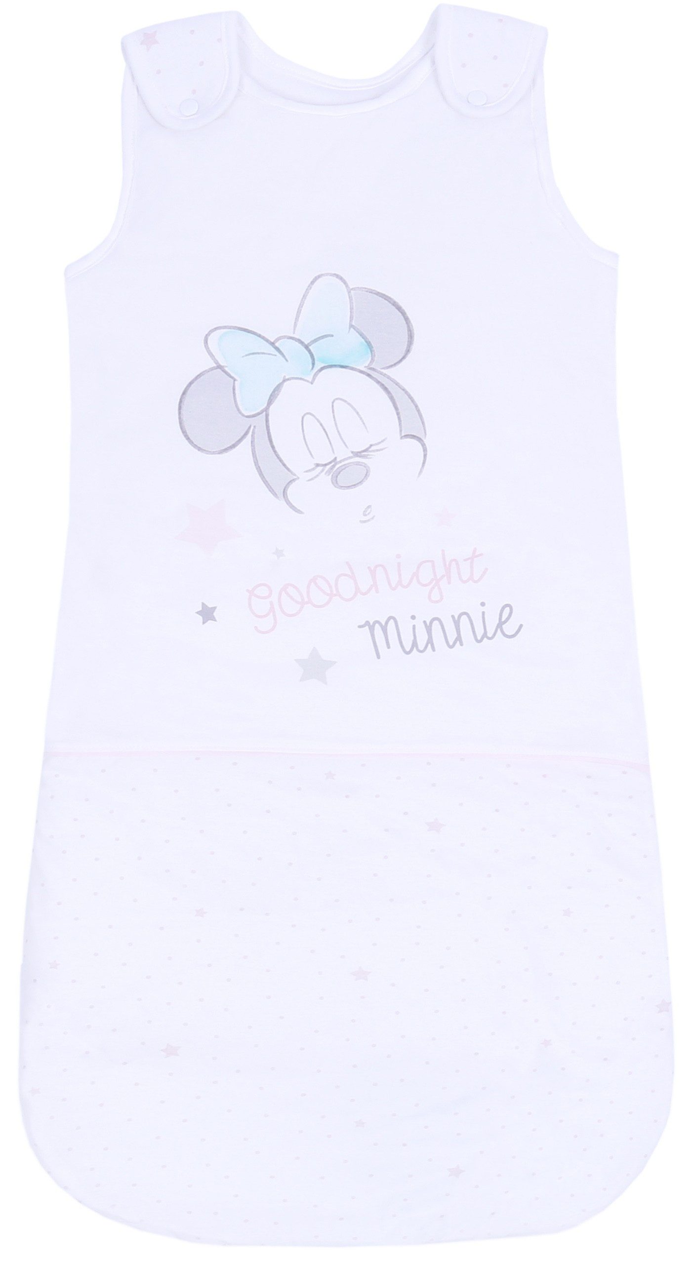 Sarcia.eu Body Weißes Schlafsäckchen mit rosa Tupfen Mickey Mouse 0-6 Monate