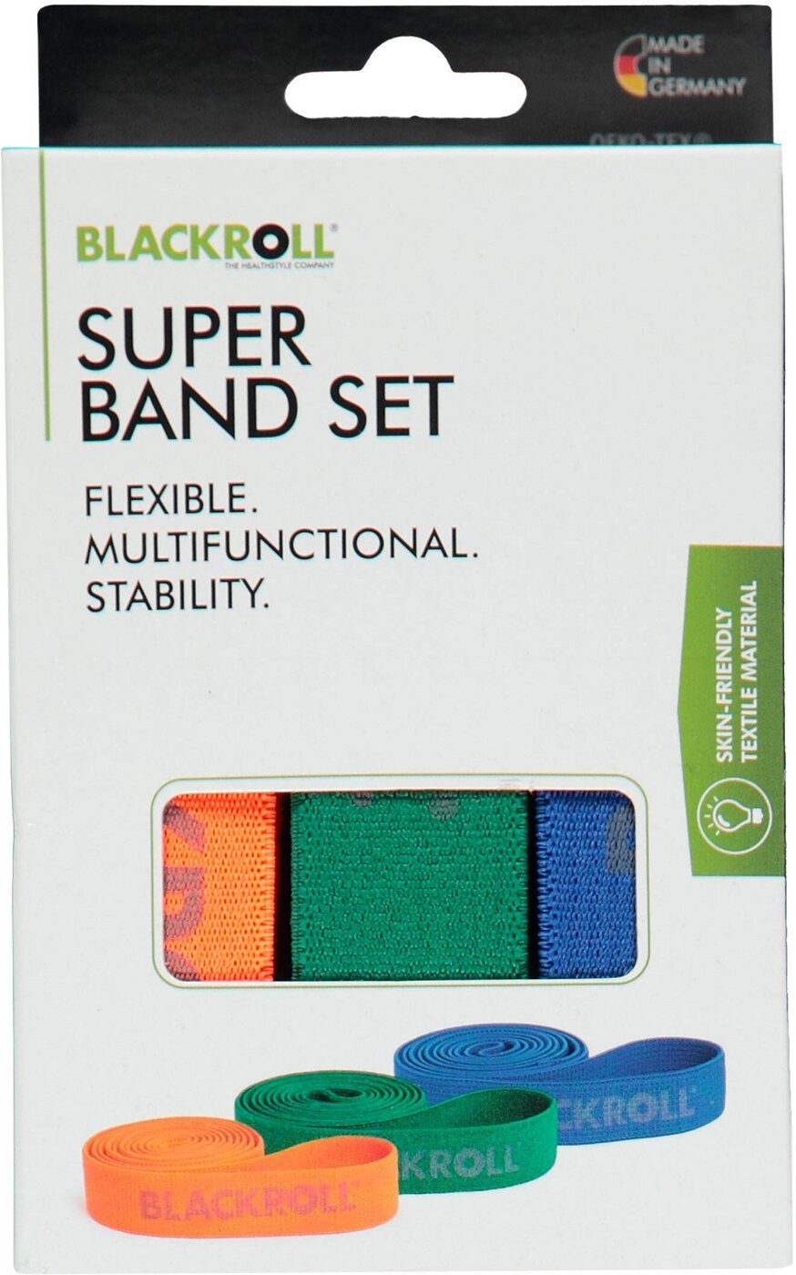 Blackroll Massagerolle BLACKROLL(R) SUPER BAND SET ORANGE, GREEN, BLUE
