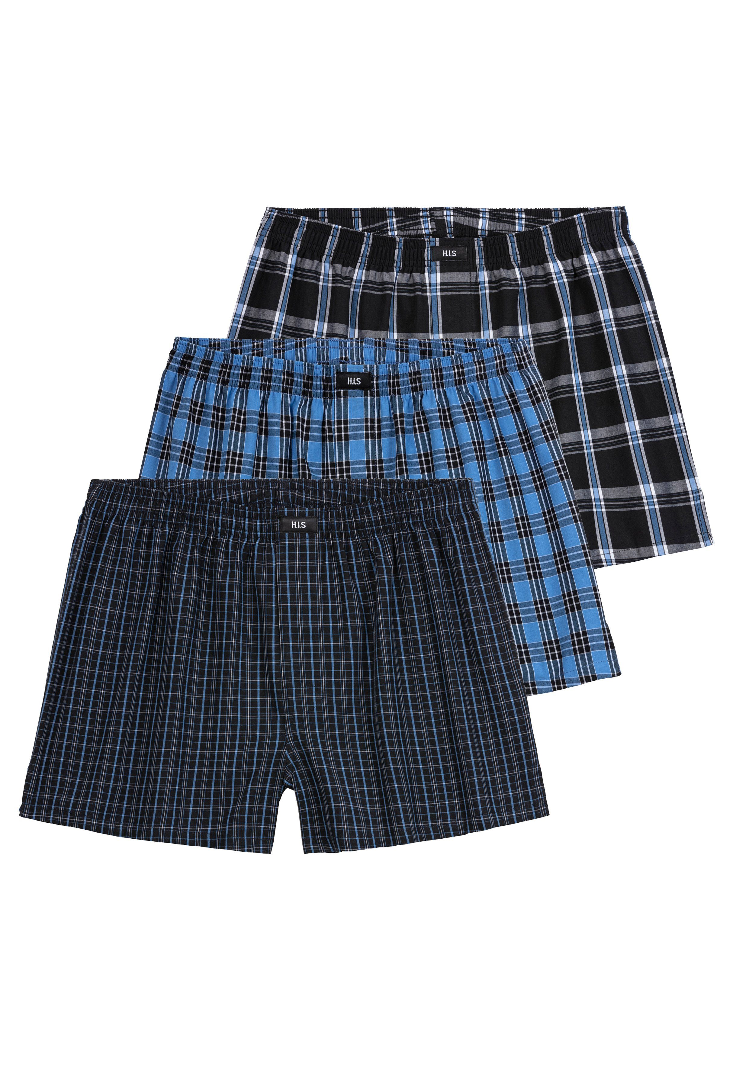 H.I.S Webboxer (Packung, 3-St) mit verschiedenen Karomustern