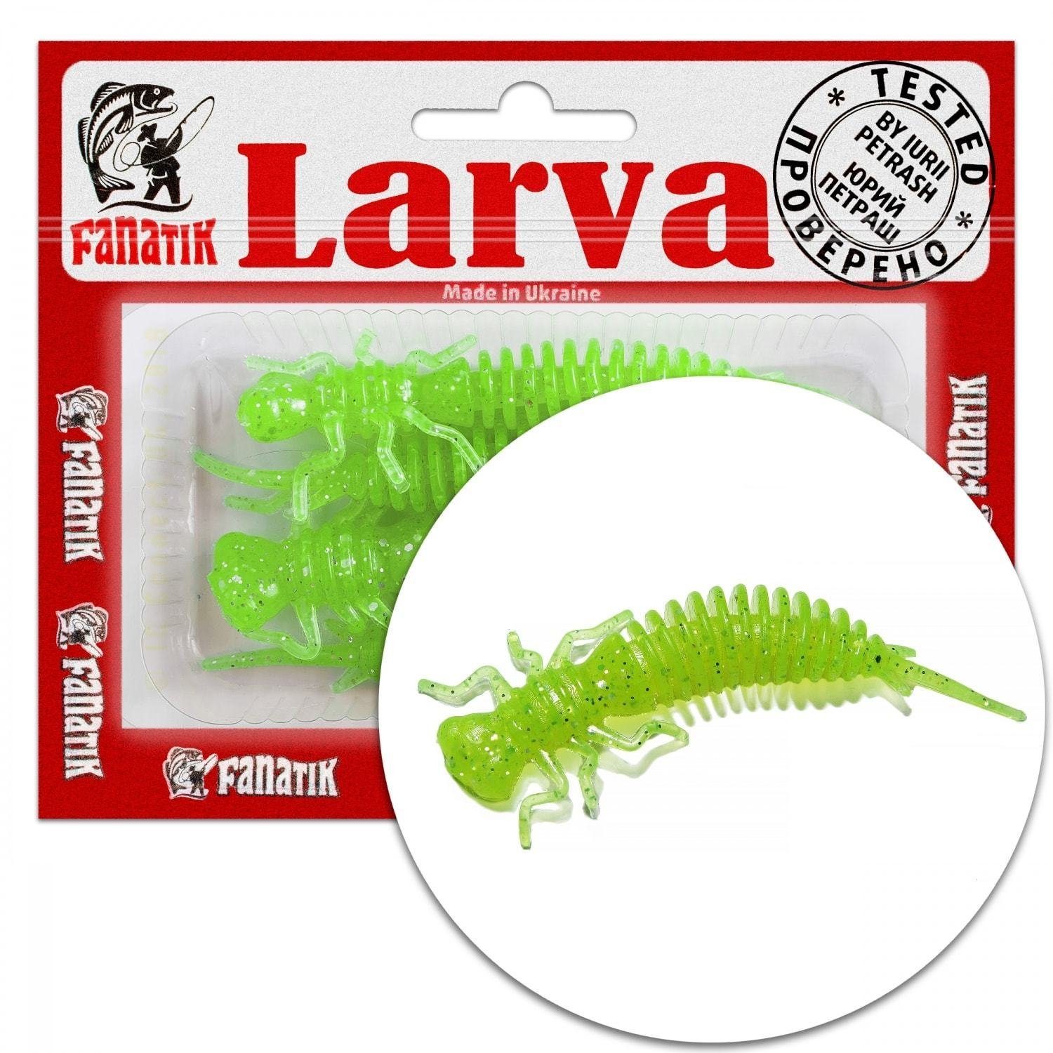 Fanatik Kunstköder LARVA Gummiköder für Hecht, Zander, Barsch, Forelle, Angelköder Farbe 003