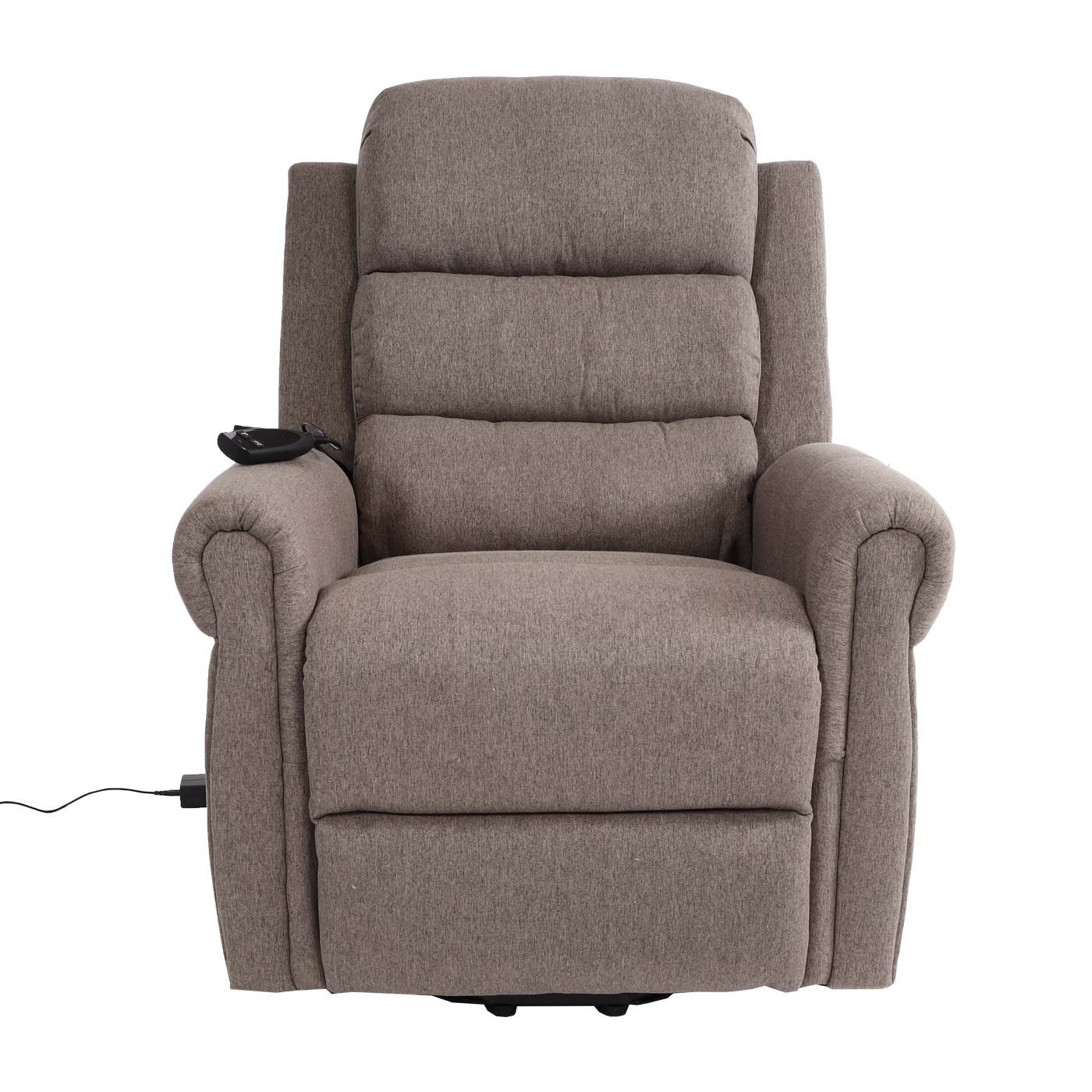 PROREGAL® Massagesessel Fernsehsessel mit Massagefunktion, HxBxT 138x86x168 cm, Sitzhöhe 49 cm, Heiz- und Massagefunktion, integrierte Aufstehhilfe, Liegefunktion