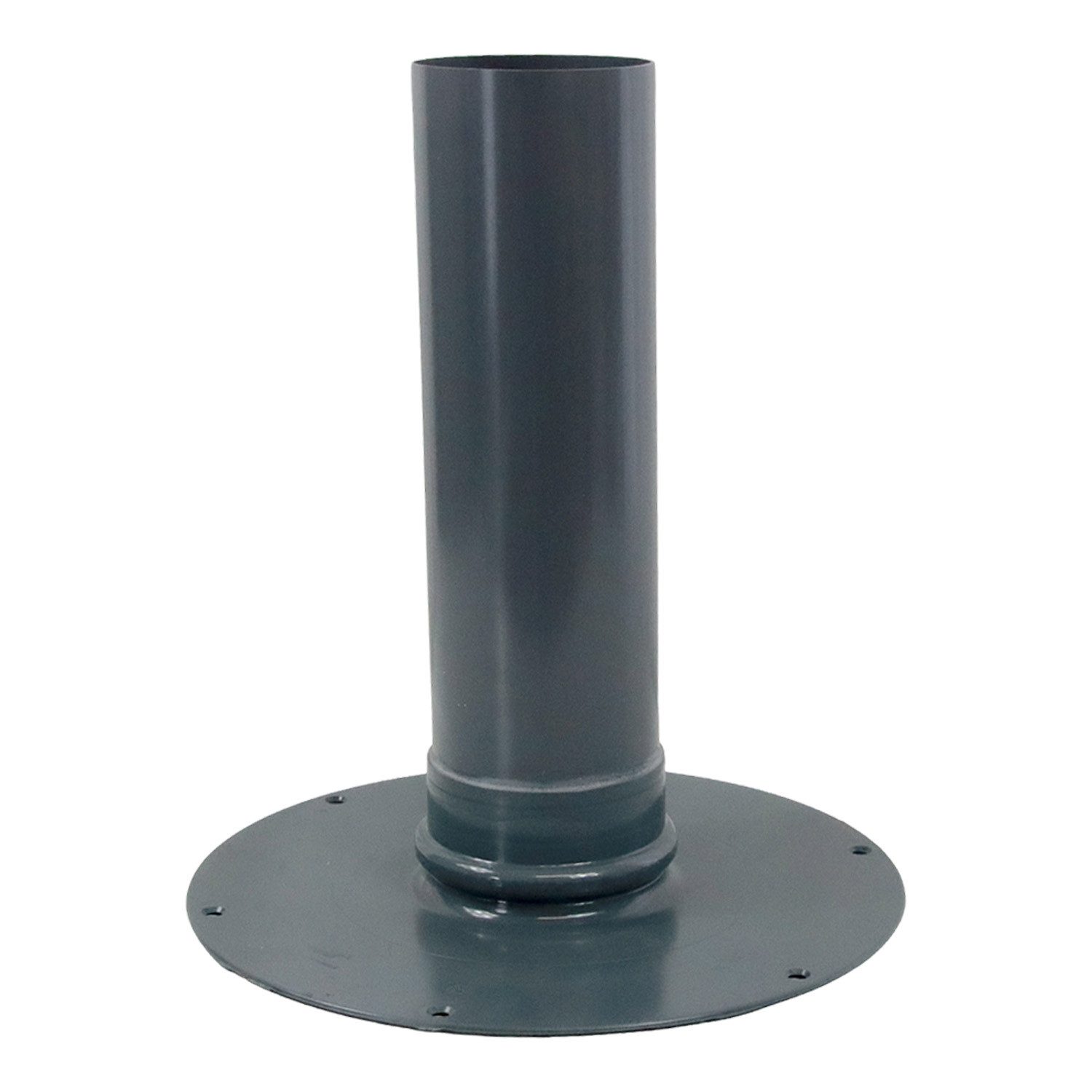 FLECK Flachdach-Unterteil aus Hart PVC mit Rückstaudichtung DN 100, Spezial-Hart-PVC, Ø 10 cm