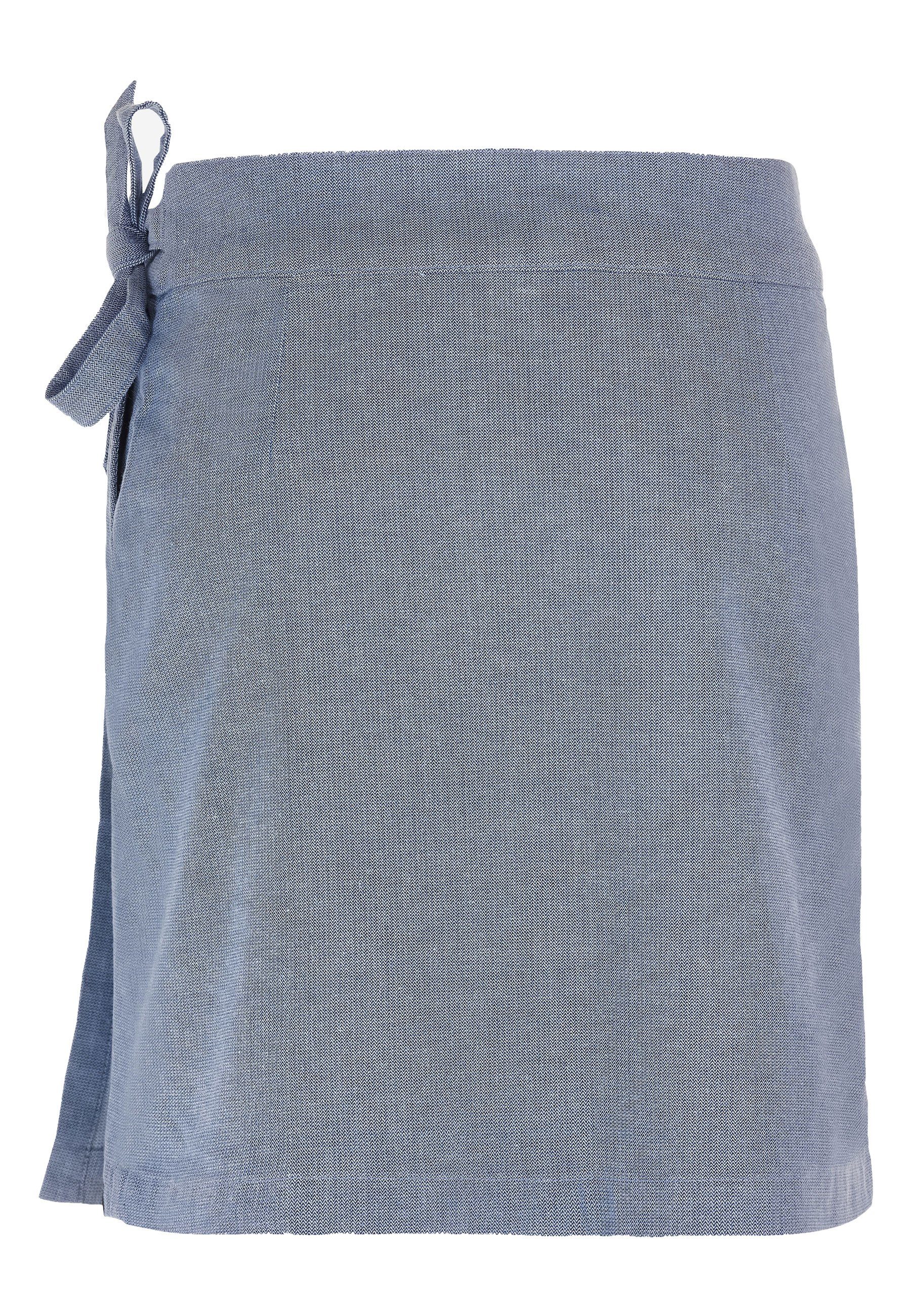 Elkline Sommerrock Dauerschleife kurzer Rock mit Taschen bluefog - white