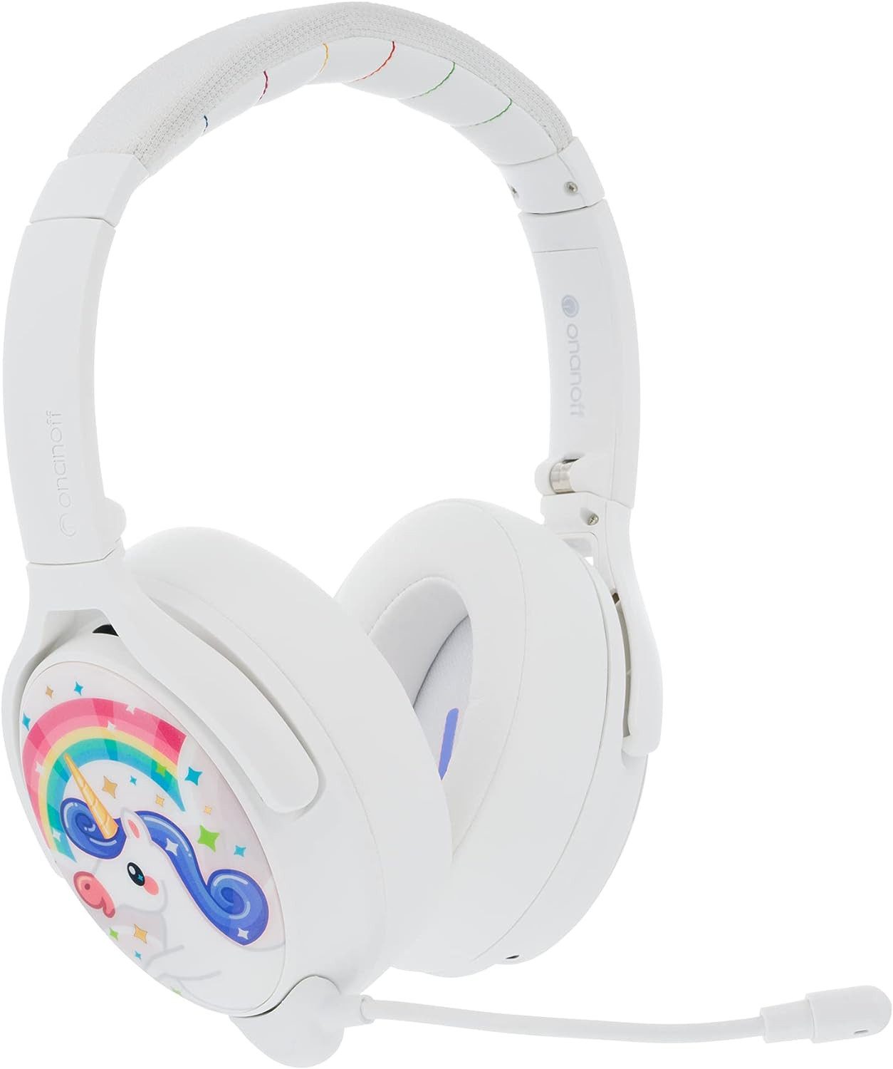 buddyphones™ kabelloser Cosmos+ Bluetooth-mit aktiver Geräuschunterdrückung Kinder-Kopfhörer (Innovatives Design mit StudyMode für konzentriertes Lernen und bessere Aufmerksamkeit., ohrumschließender, Faltbarer mit Mikrofon, 24 Stunden Akkulaufzeit)