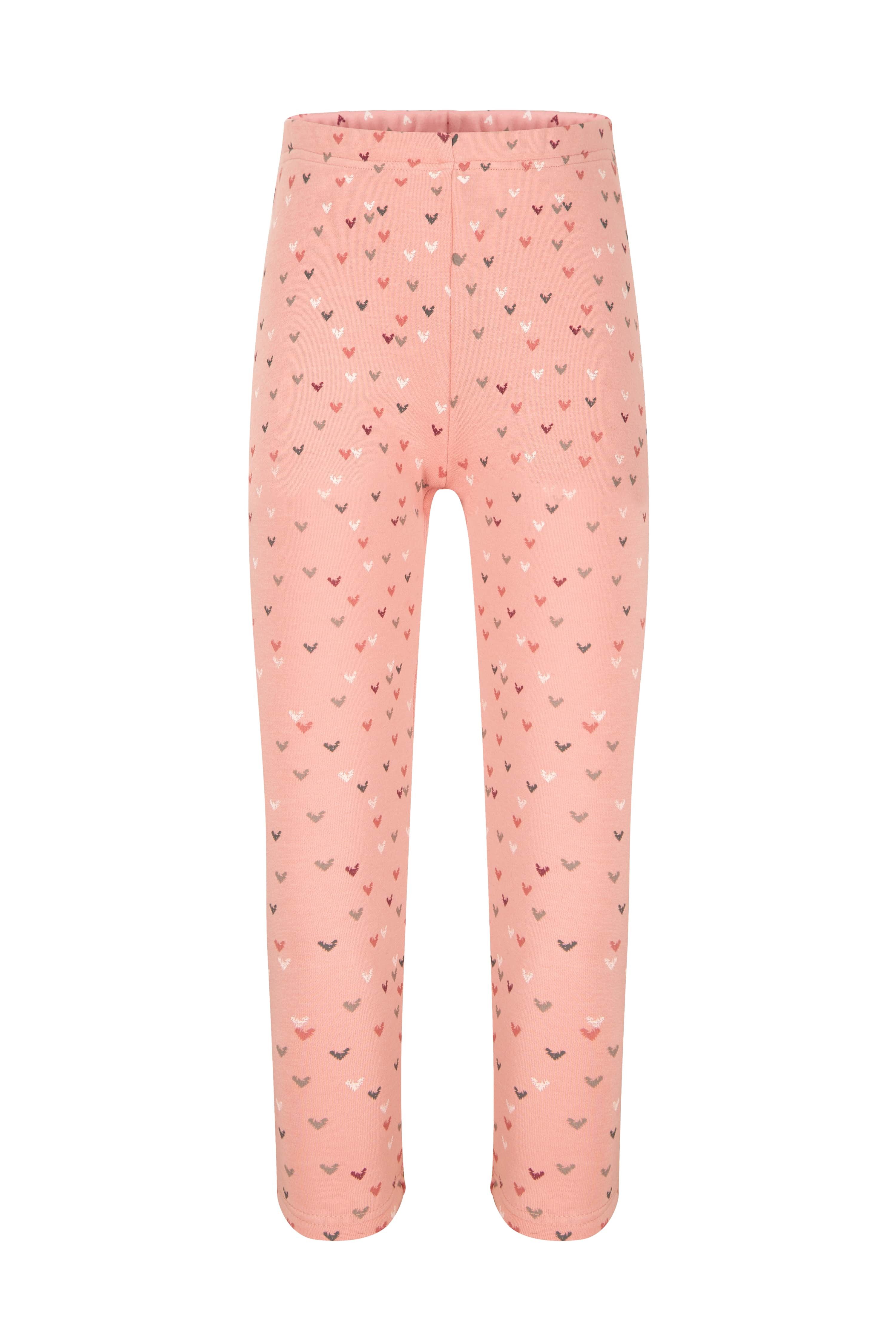 happy girls Strickleggings im süßen Herzchen-Allover