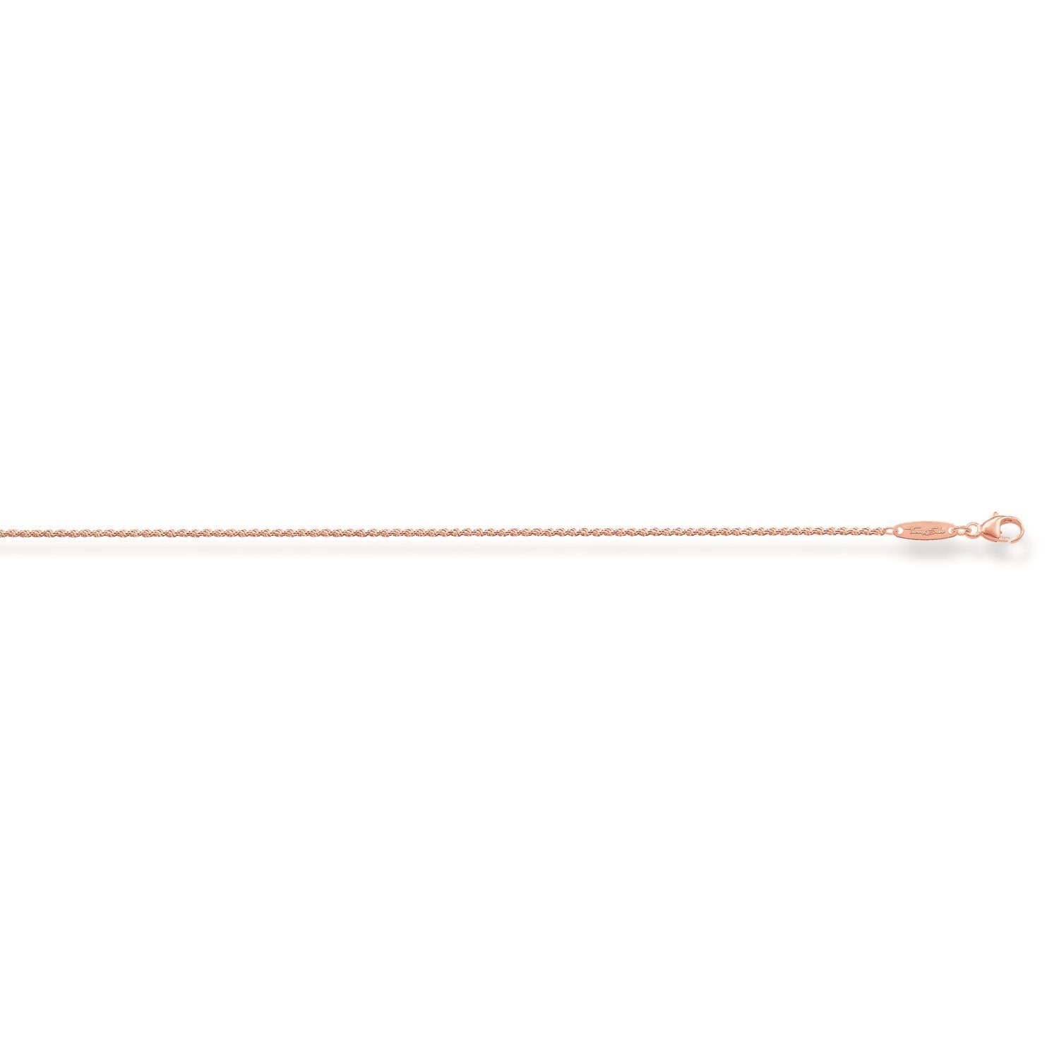THOMAS SABO Kette ohne Anhänger »KE1348-415-12 Kordel Kette Rosegold Länge  50 cm«