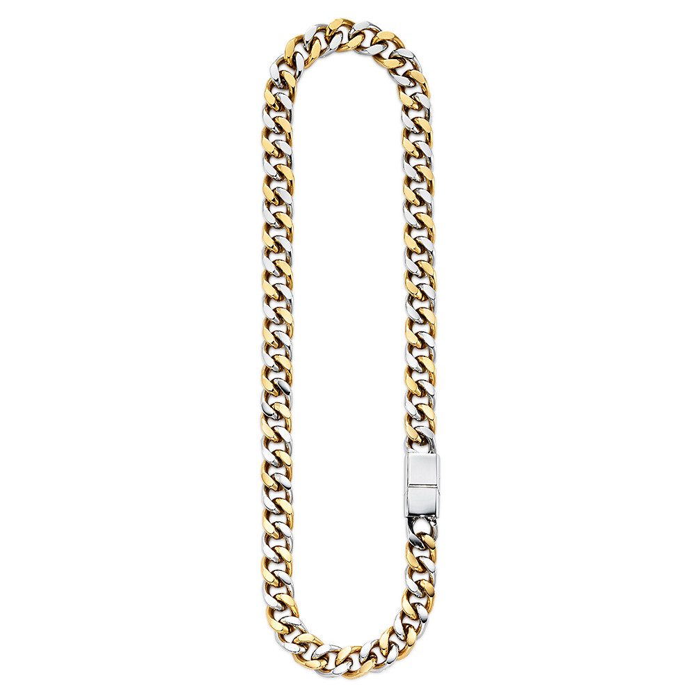 Bruno Banani Edelstahlkette Schmuck Geschenk breite Kette bicolor